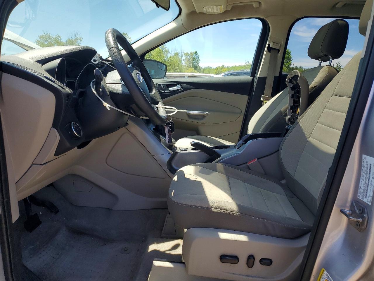 2015 Ford Escape Se Silver vin: 1FMCU0GX4FUB02046