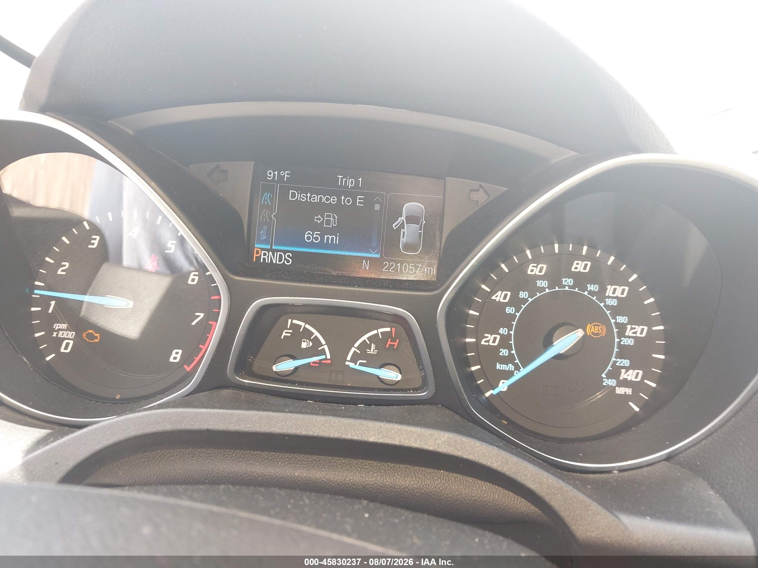 2015 Ford Escape Se White vin: 1FMCU0GX4FUB55653