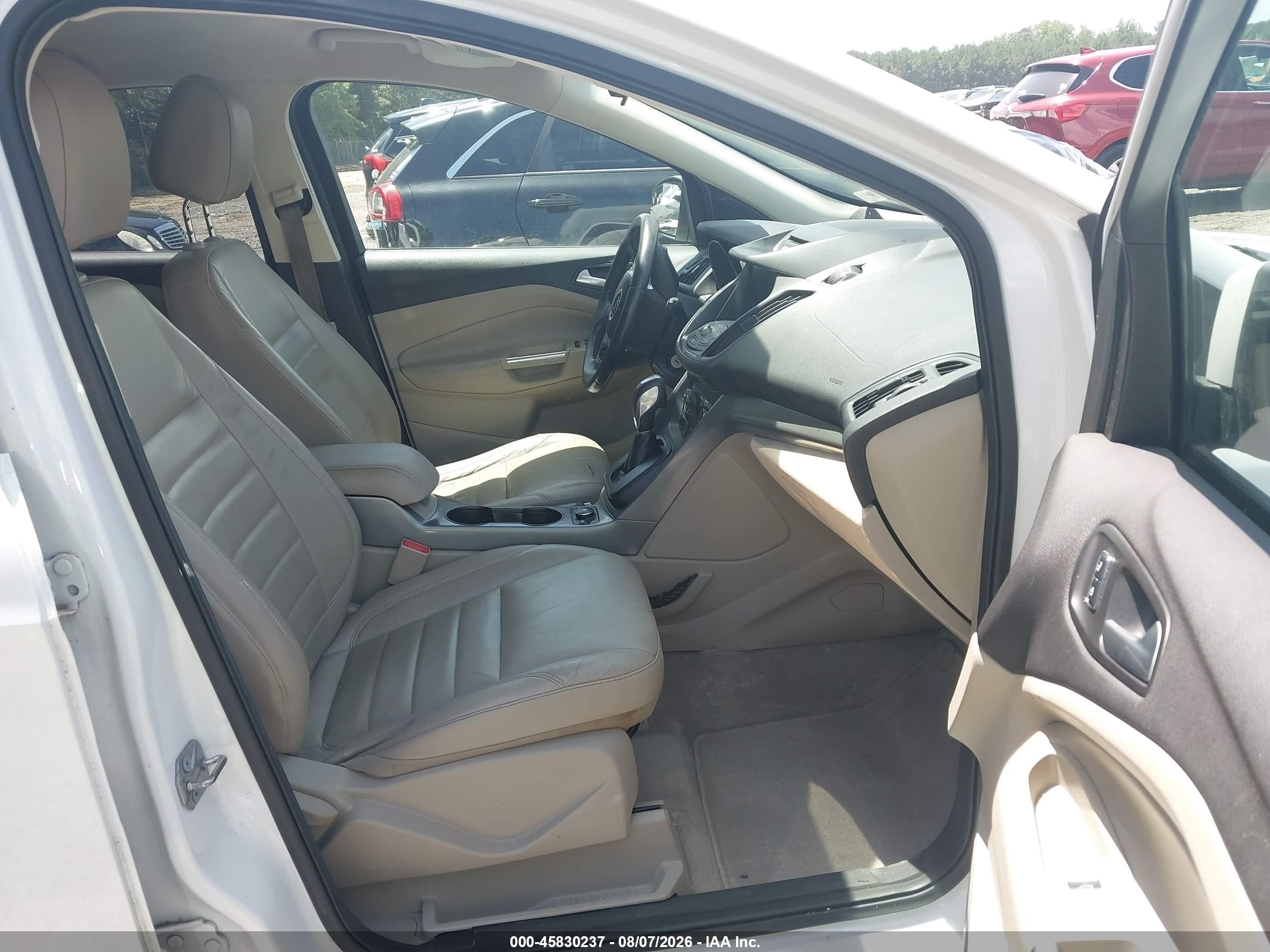 2015 Ford Escape Se White vin: 1FMCU0GX4FUB55653