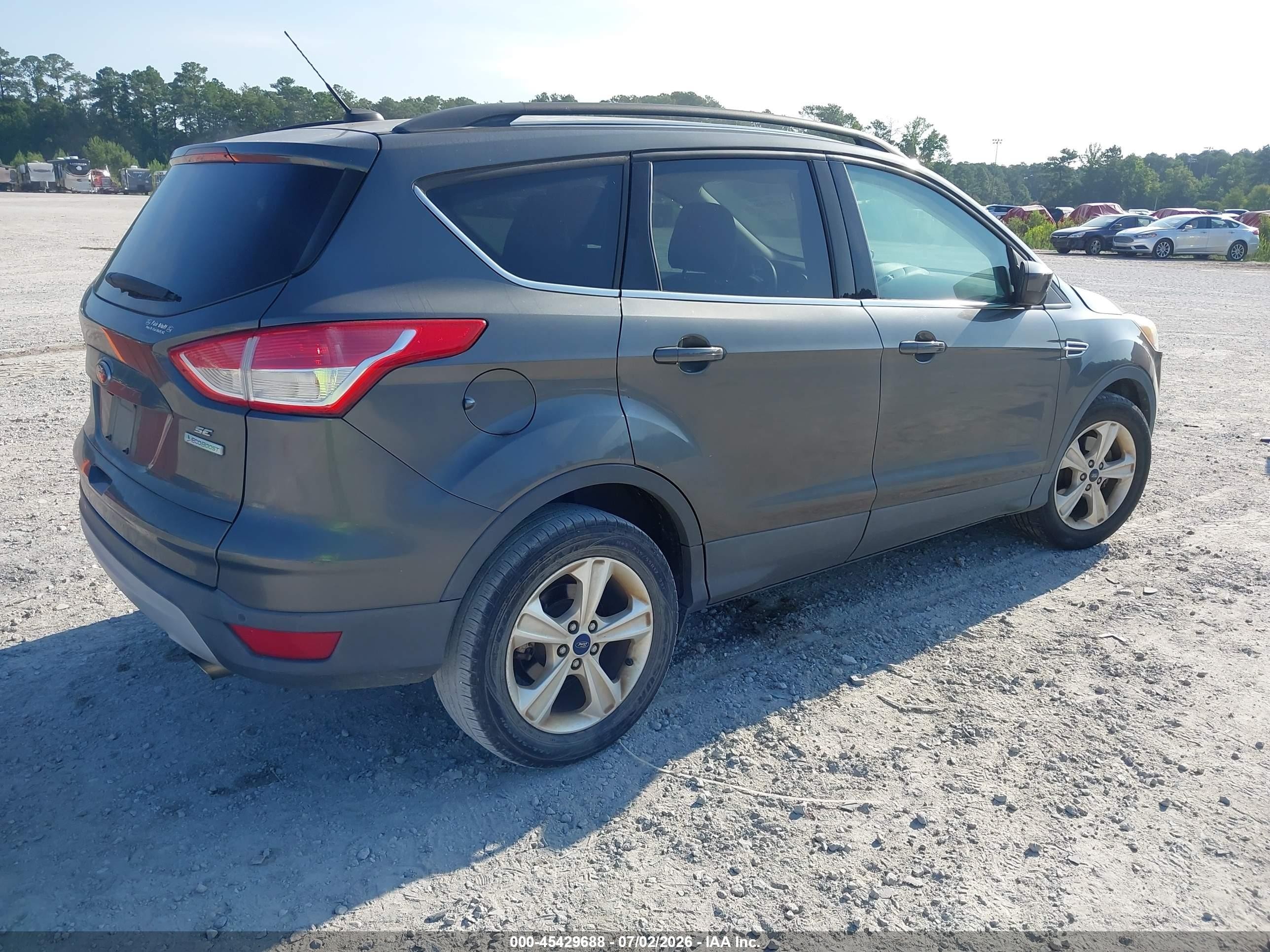 2015 Ford Escape Se Black vin: 1FMCU0GX4FUB68533