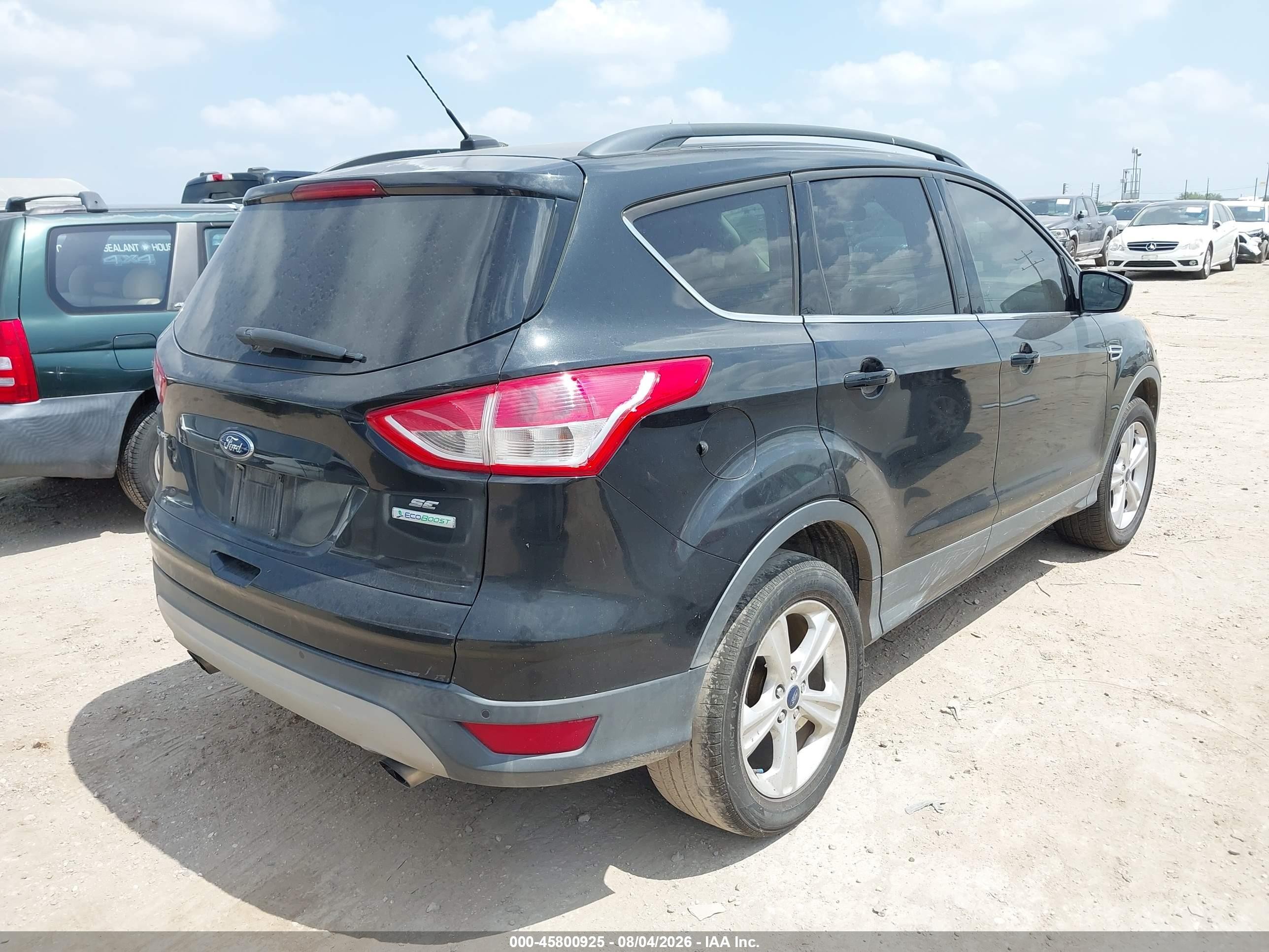 2015 Ford Escape Se Black vin: 1FMCU0GX4FUB93111
