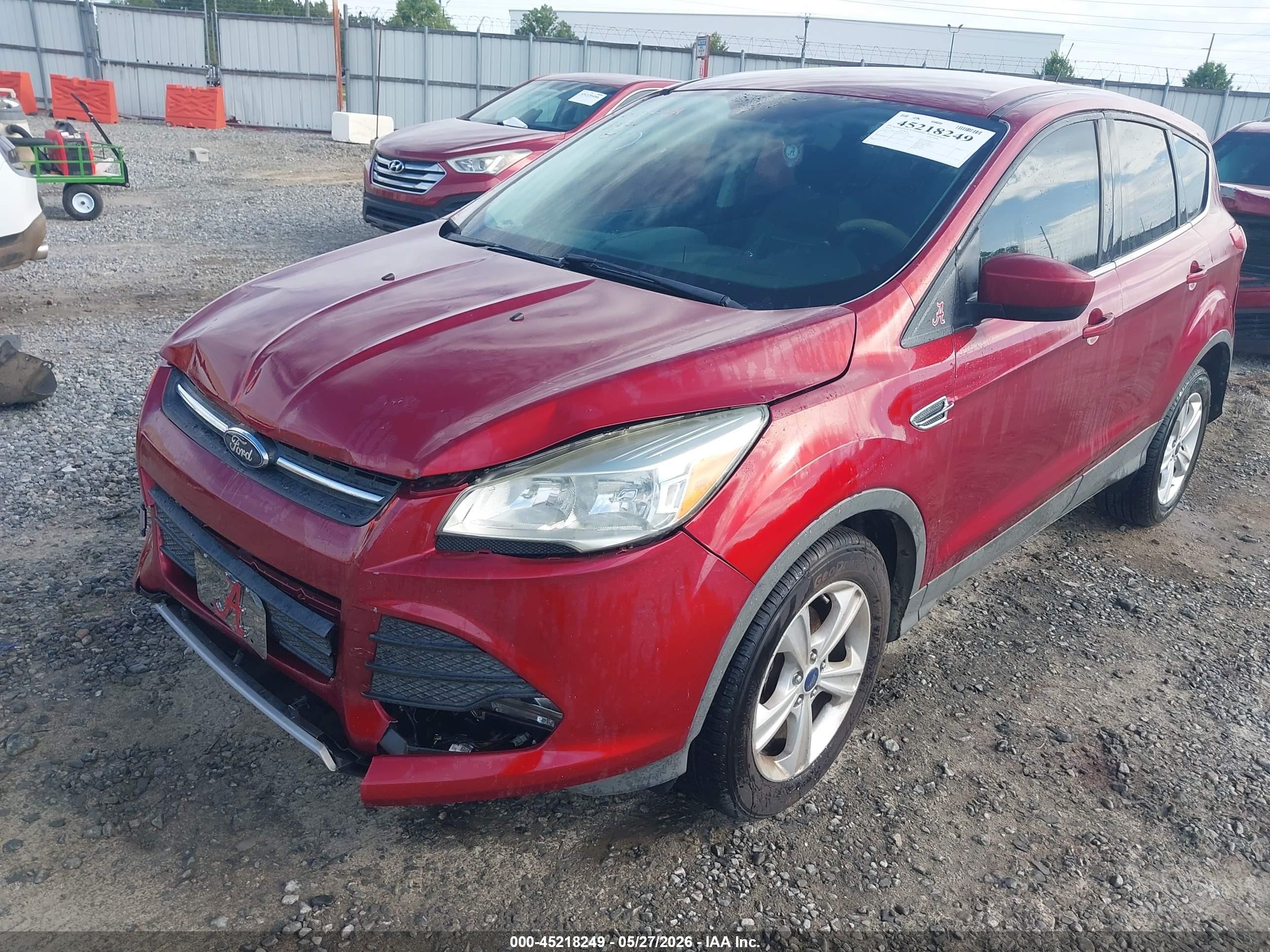 2015 Ford Escape Se Red vin: 1FMCU0GX4FUC10702