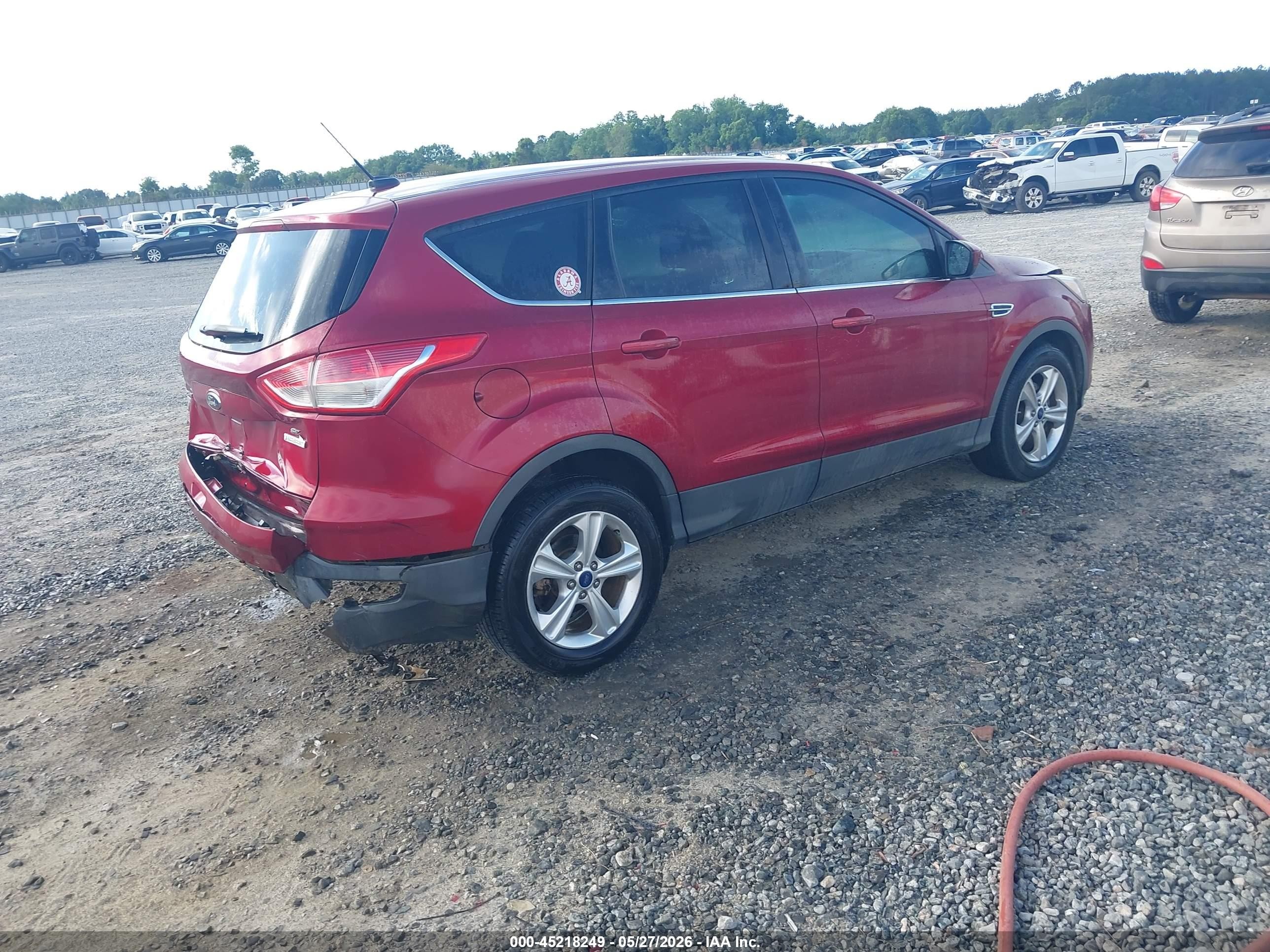 2015 Ford Escape Se Red vin: 1FMCU0GX4FUC10702