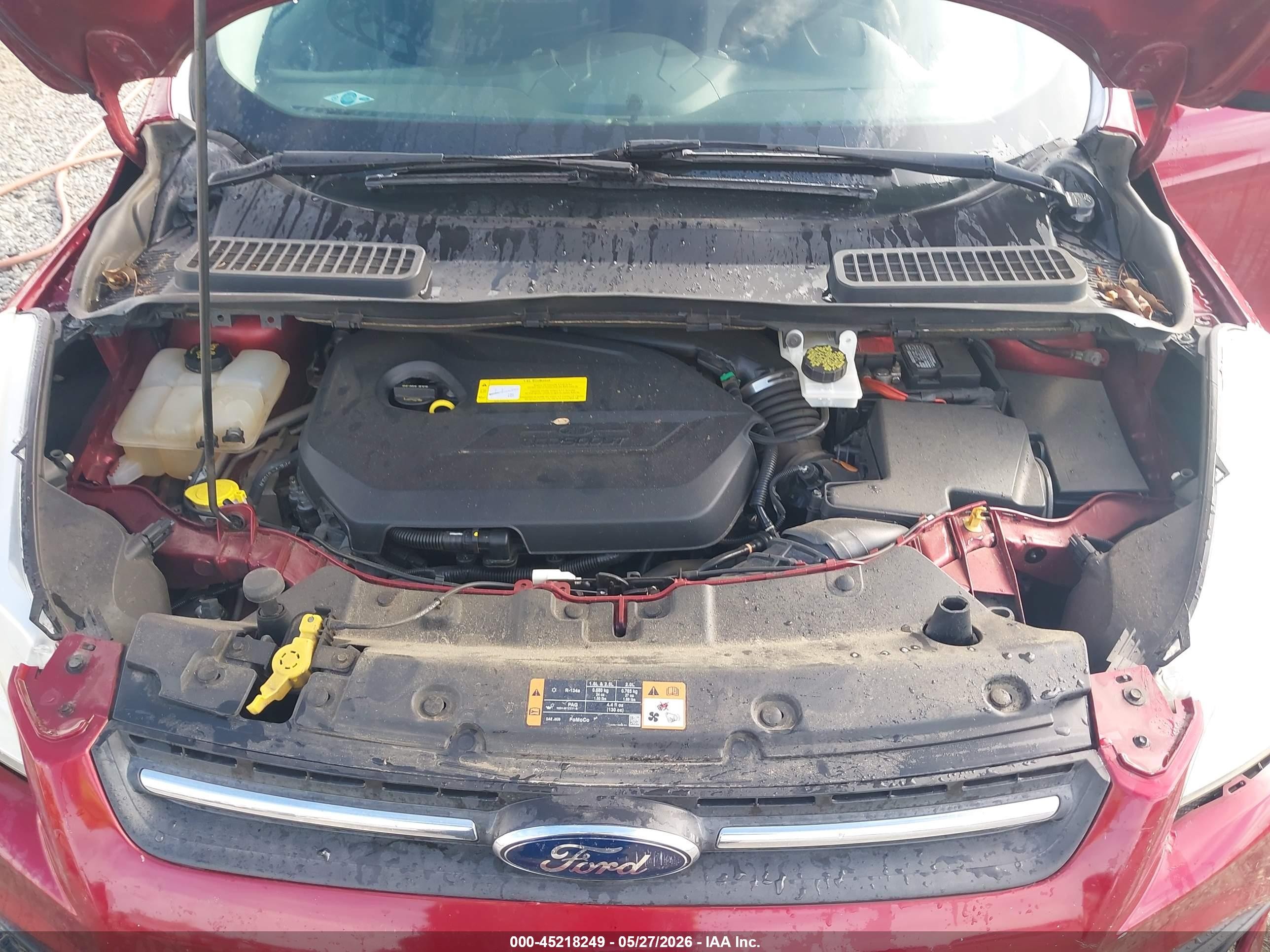 2015 Ford Escape Se Red vin: 1FMCU0GX4FUC10702
