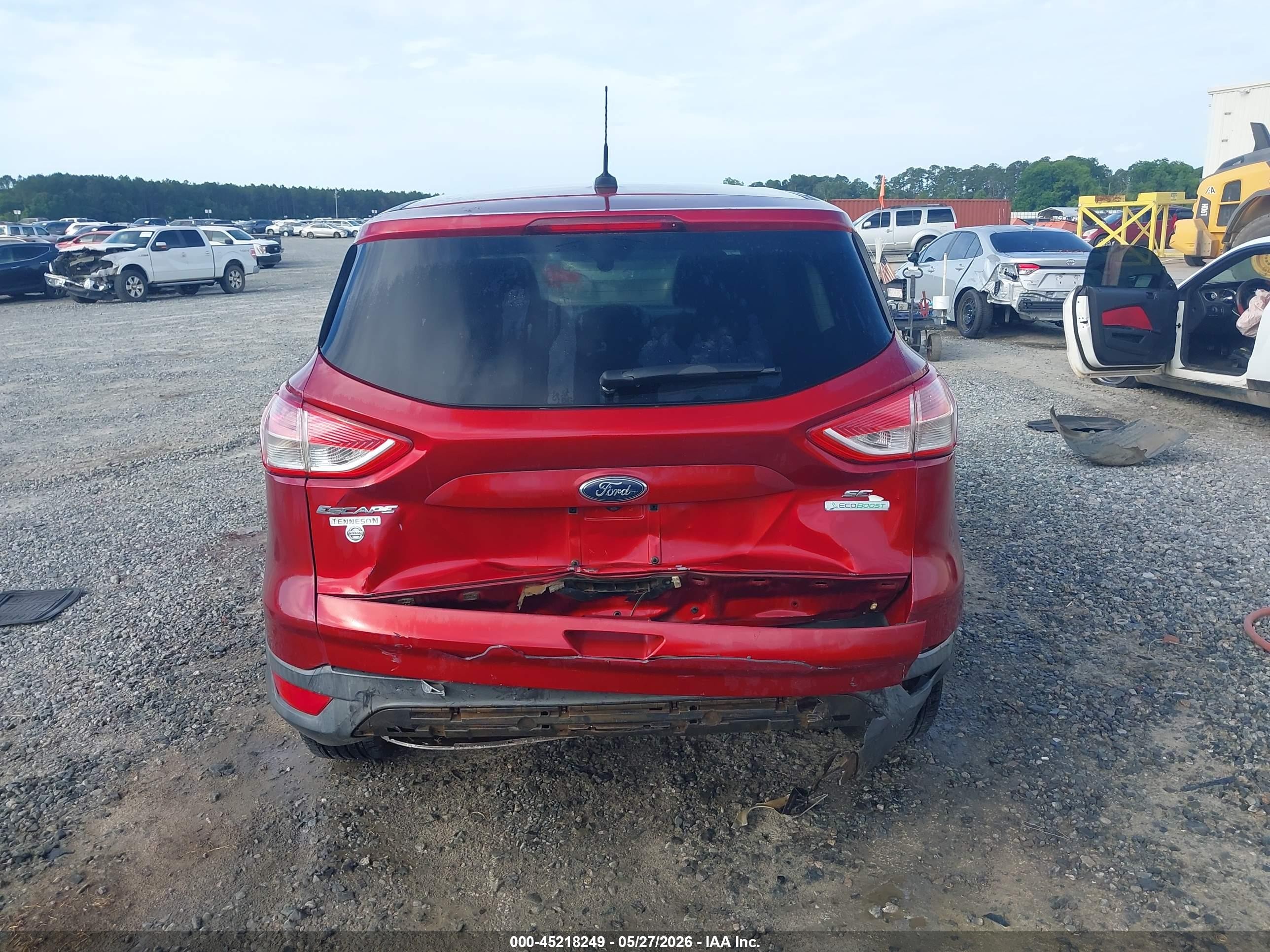 2015 Ford Escape Se Red vin: 1FMCU0GX4FUC10702