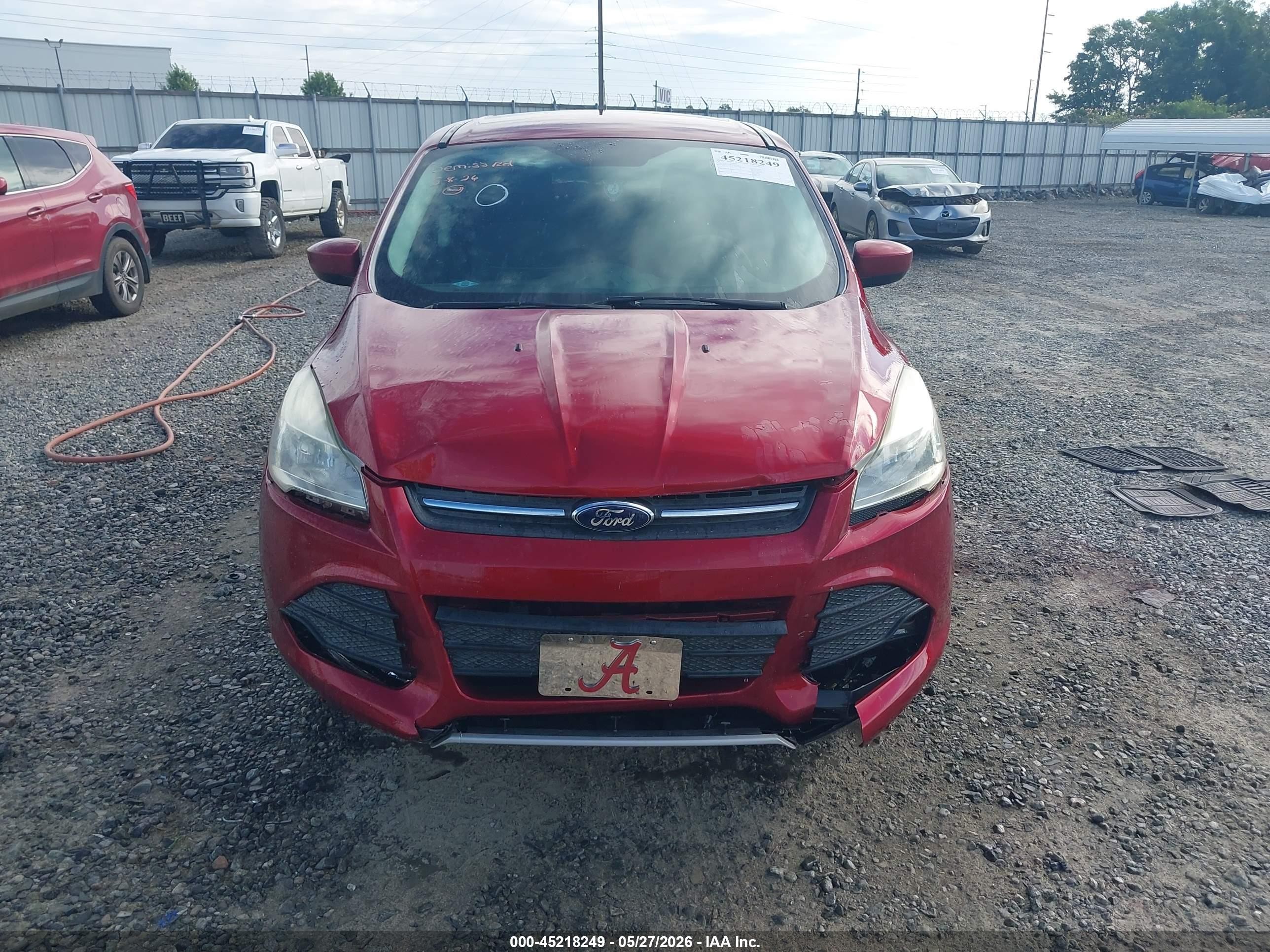 2015 Ford Escape Se Red vin: 1FMCU0GX4FUC10702