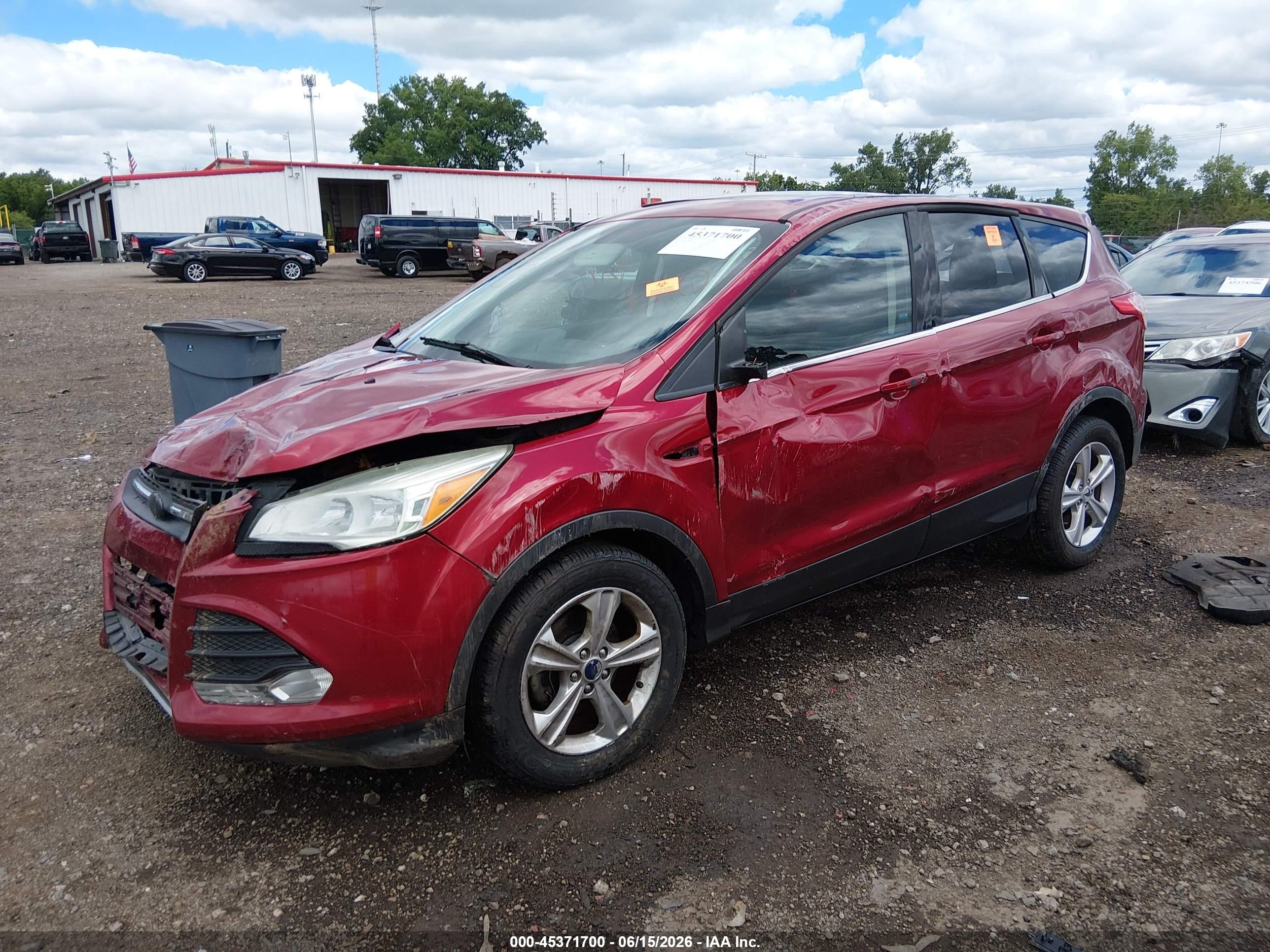 2015 Ford Escape Se Red vin: 1FMCU0GX4FUC34210