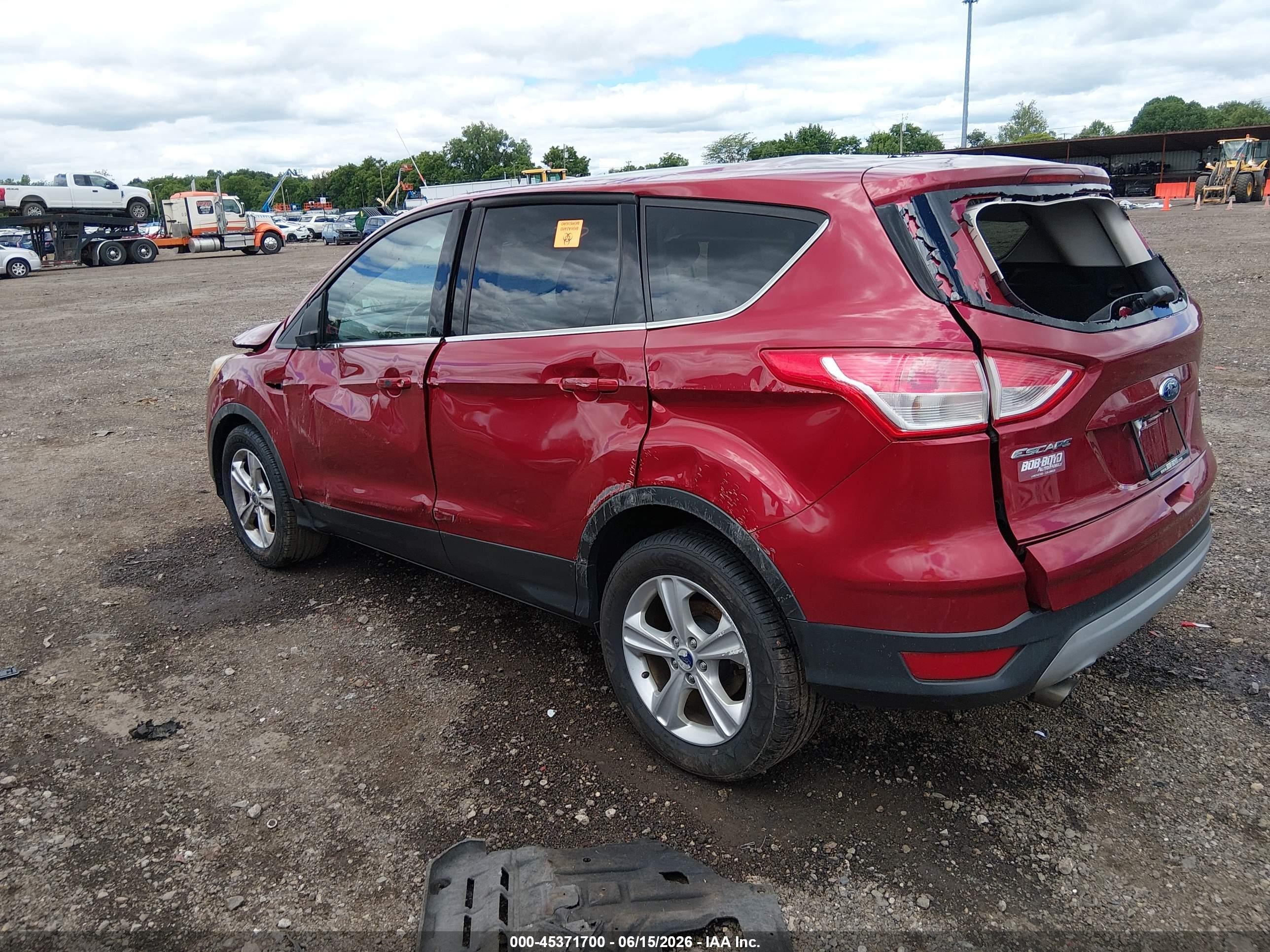 2015 Ford Escape Se Red vin: 1FMCU0GX4FUC34210
