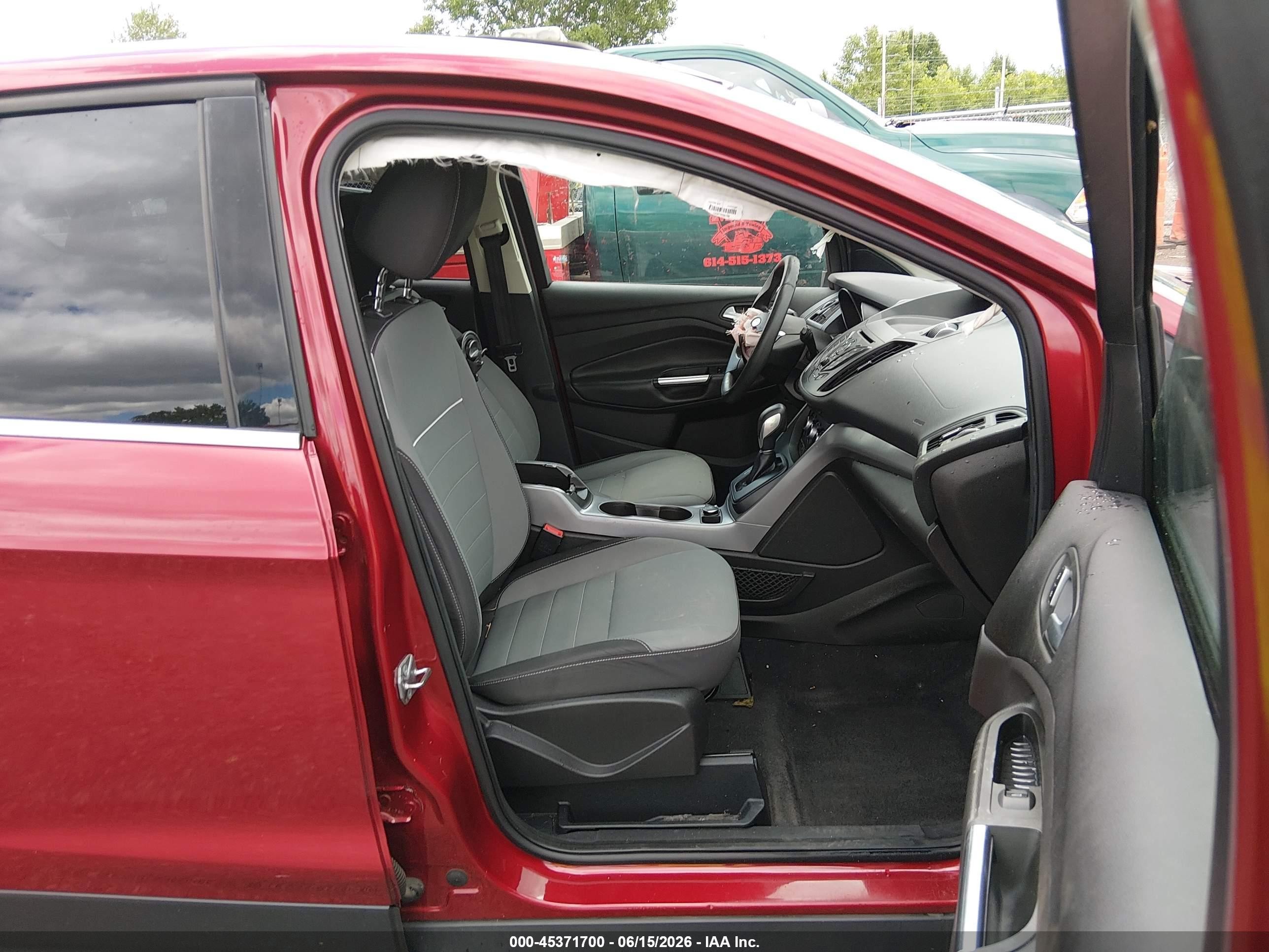 2015 Ford Escape Se Red vin: 1FMCU0GX4FUC34210