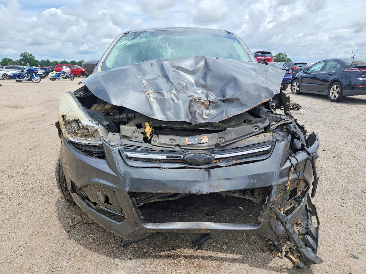 2015 Ford Escape Se Серый vin: 1FMCU0GX4FUC55249
