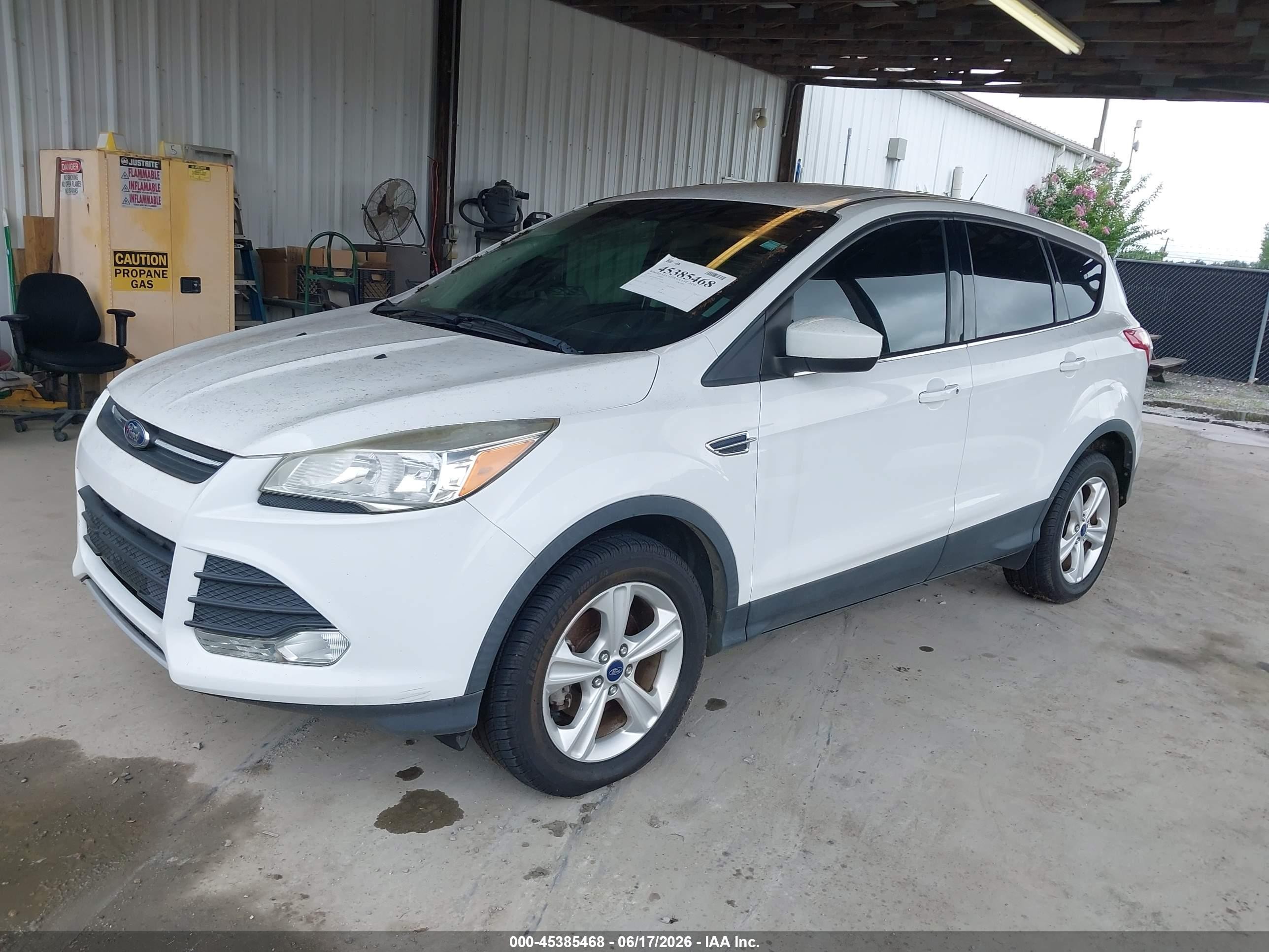 2015 Ford Escape Se White vin: 1FMCU0GX4FUC85528