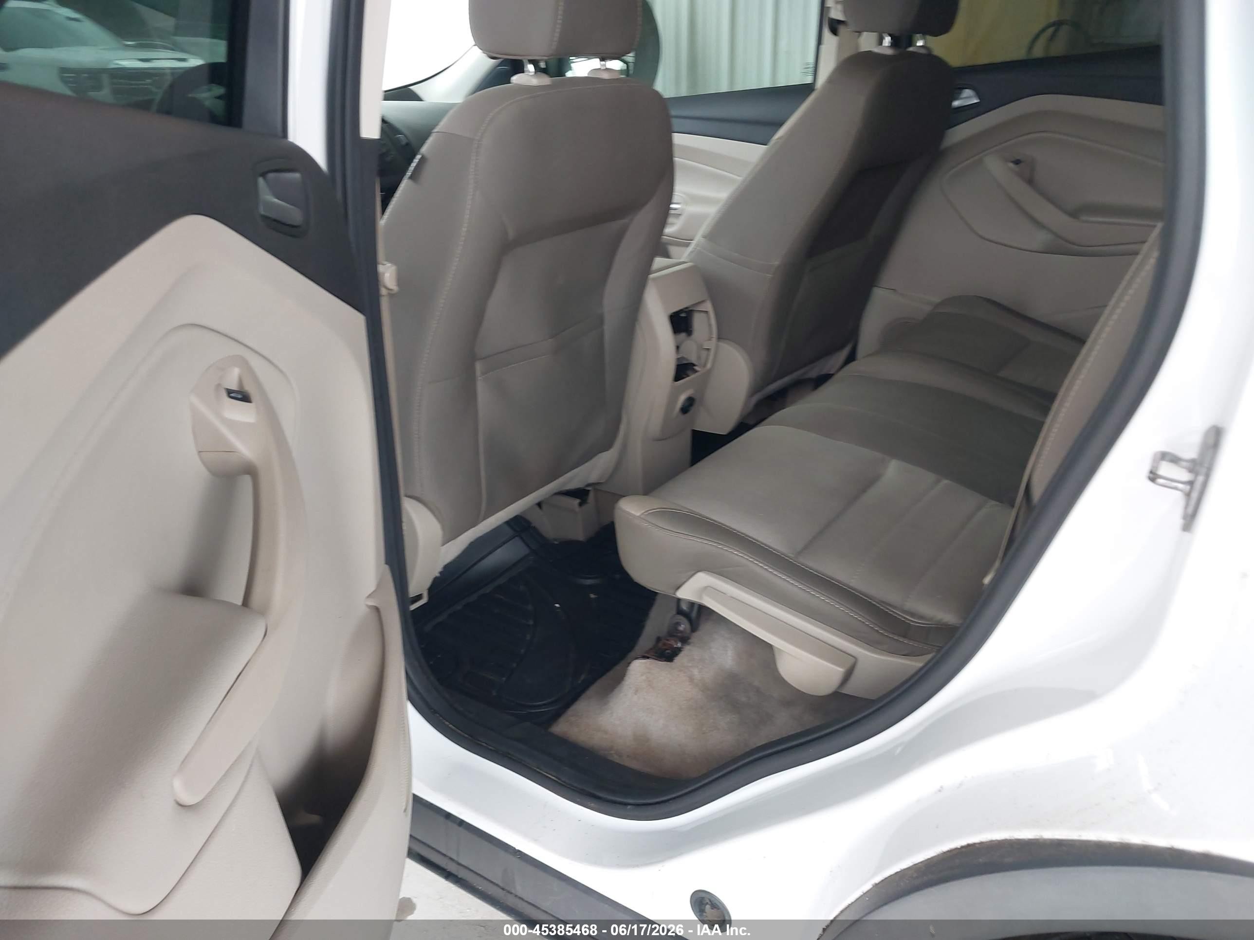 2015 Ford Escape Se White vin: 1FMCU0GX4FUC85528