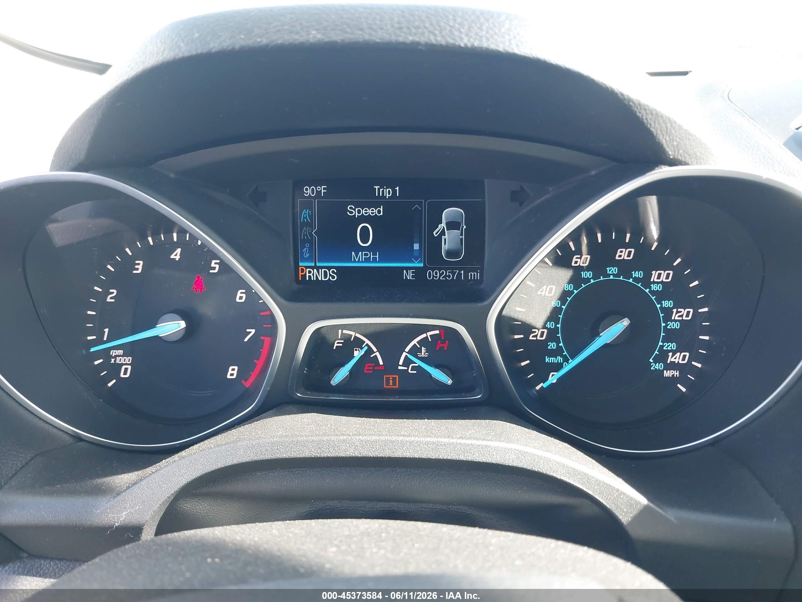 2016 Ford Escape Se Black vin: 1FMCU0GX4GUA12106
