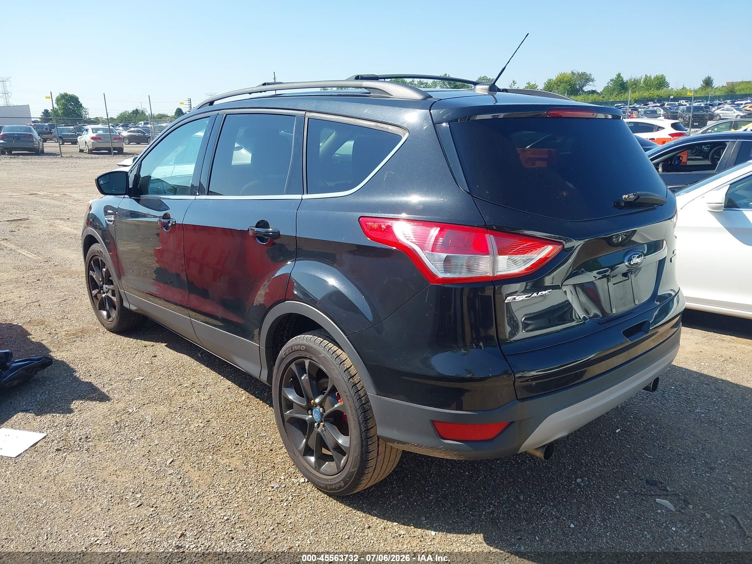 2013 Ford Escape Se Black vin: 1FMCU0GX5DUA52139