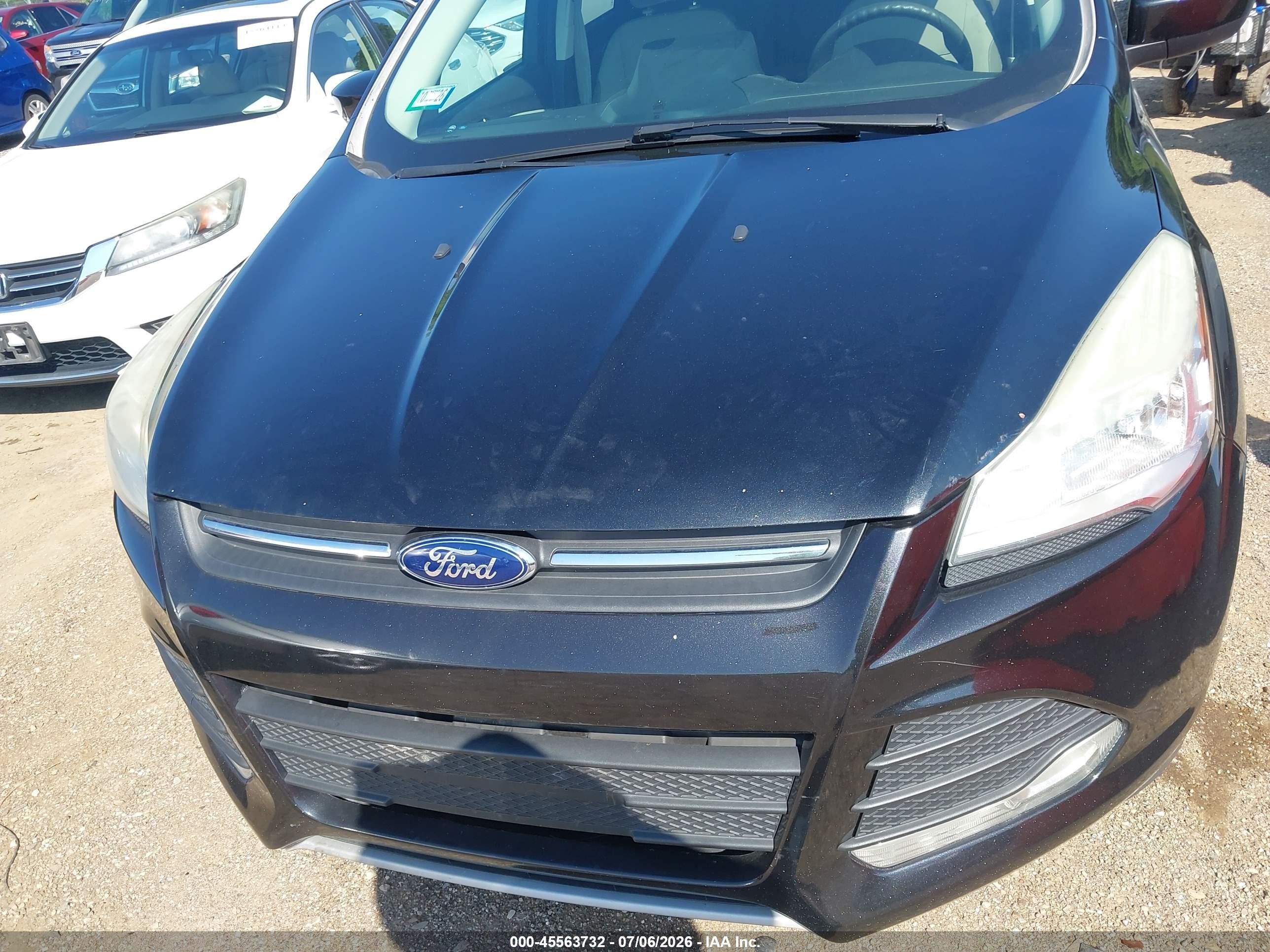 2013 Ford Escape Se Black vin: 1FMCU0GX5DUA52139