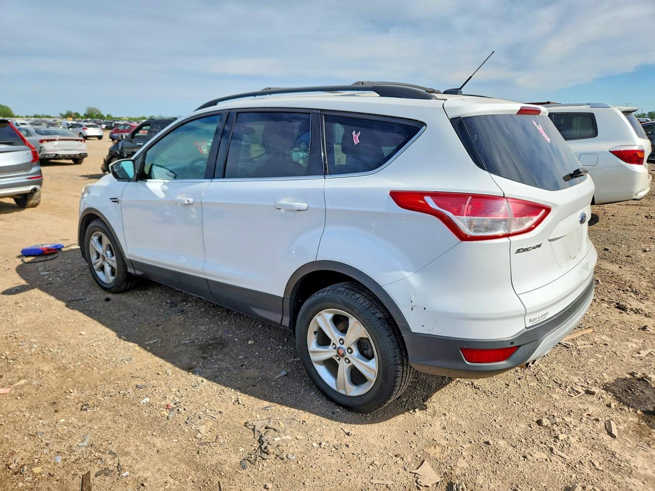 2013 Ford Escape Se White vin: 1FMCU0GX5DUA74299