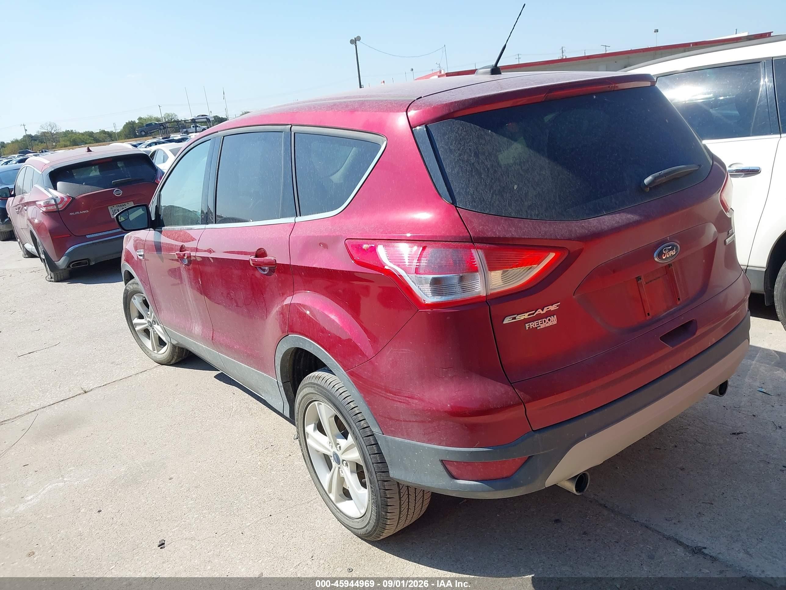 2013 Ford Escape Se Red vin: 1FMCU0GX5DUB46120