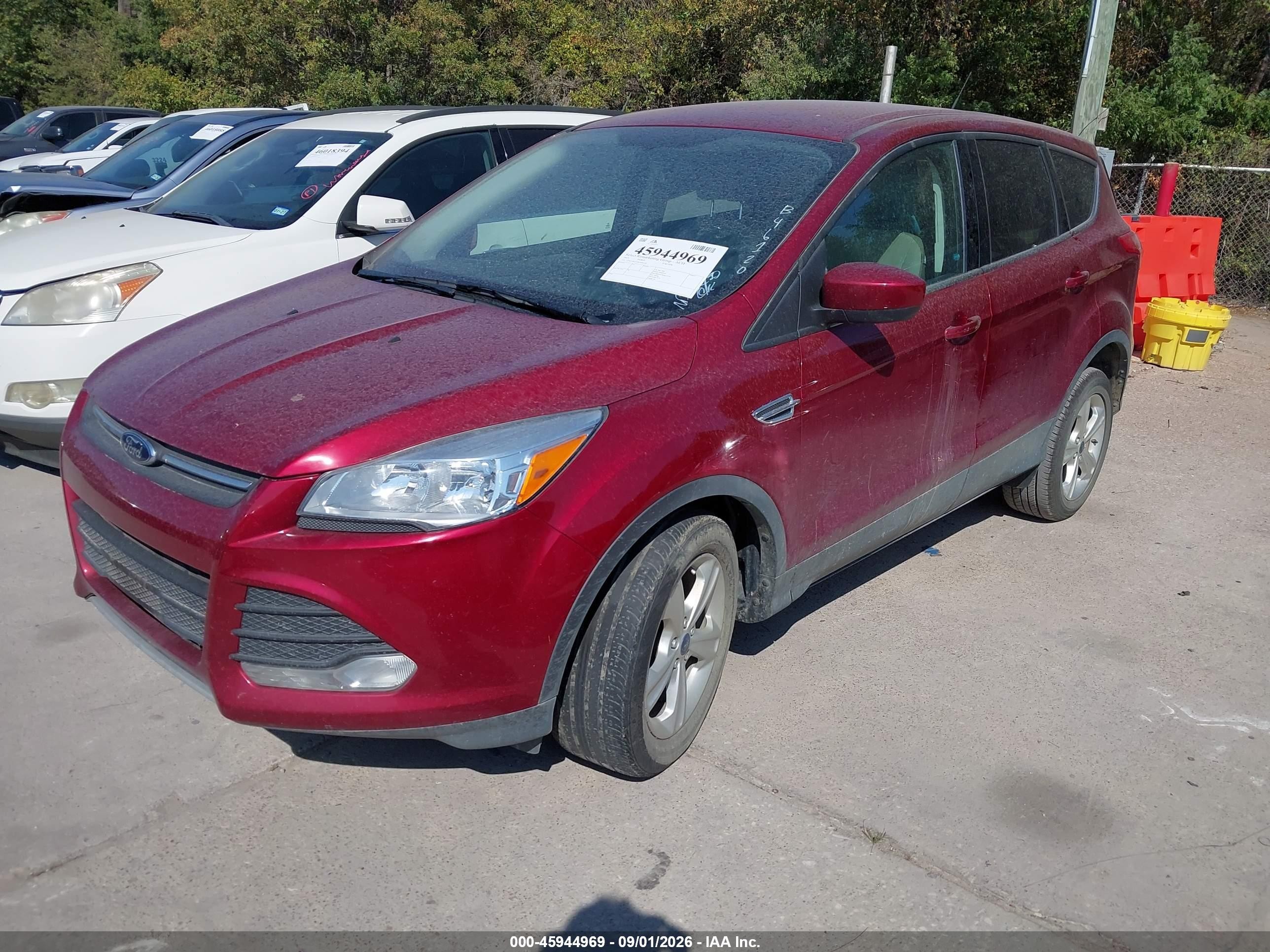 2013 Ford Escape Se Red vin: 1FMCU0GX5DUB46120