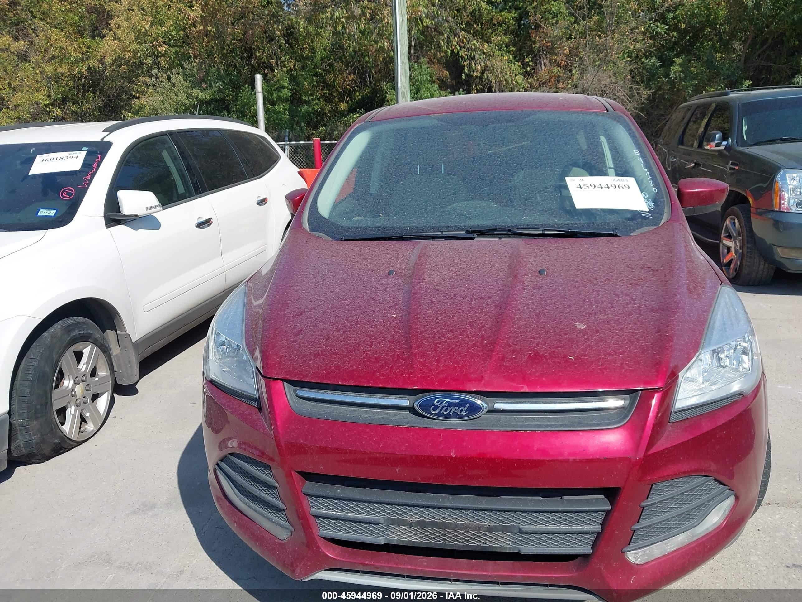 2013 Ford Escape Se Red vin: 1FMCU0GX5DUB46120