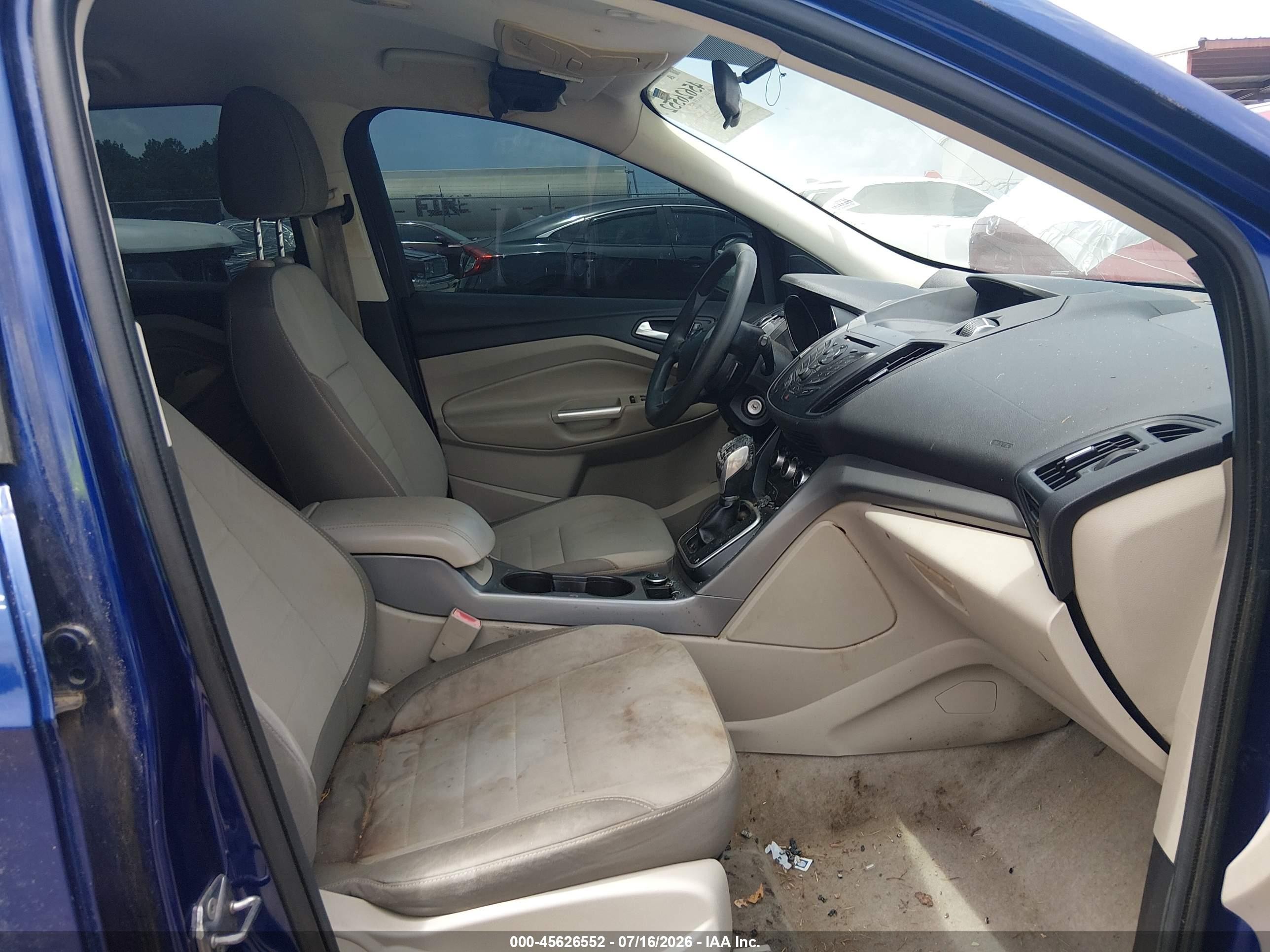 2013 Ford Escape Se Синий vin: 1FMCU0GX5DUB47221