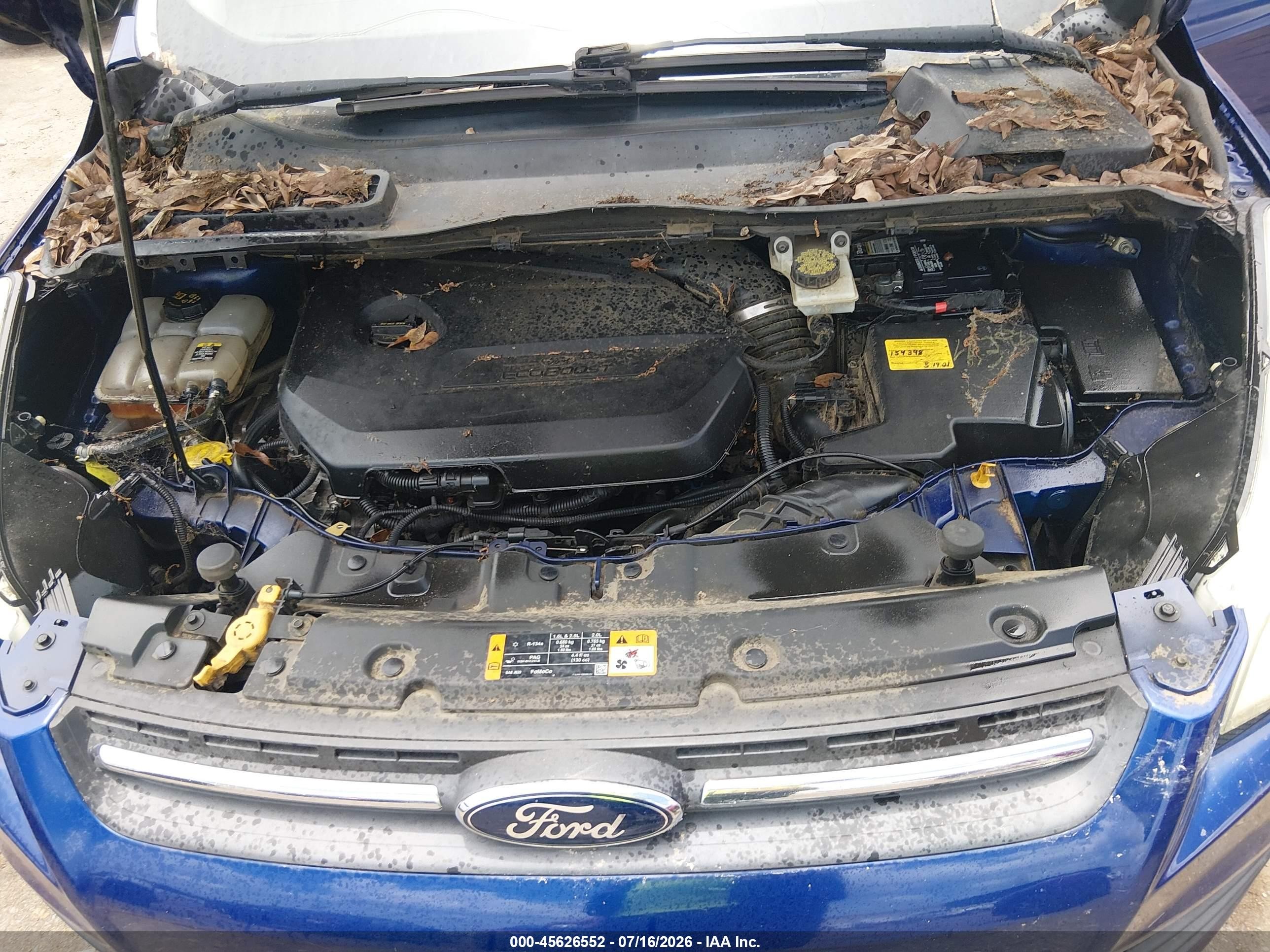 2013 Ford Escape Se Синий vin: 1FMCU0GX5DUB47221