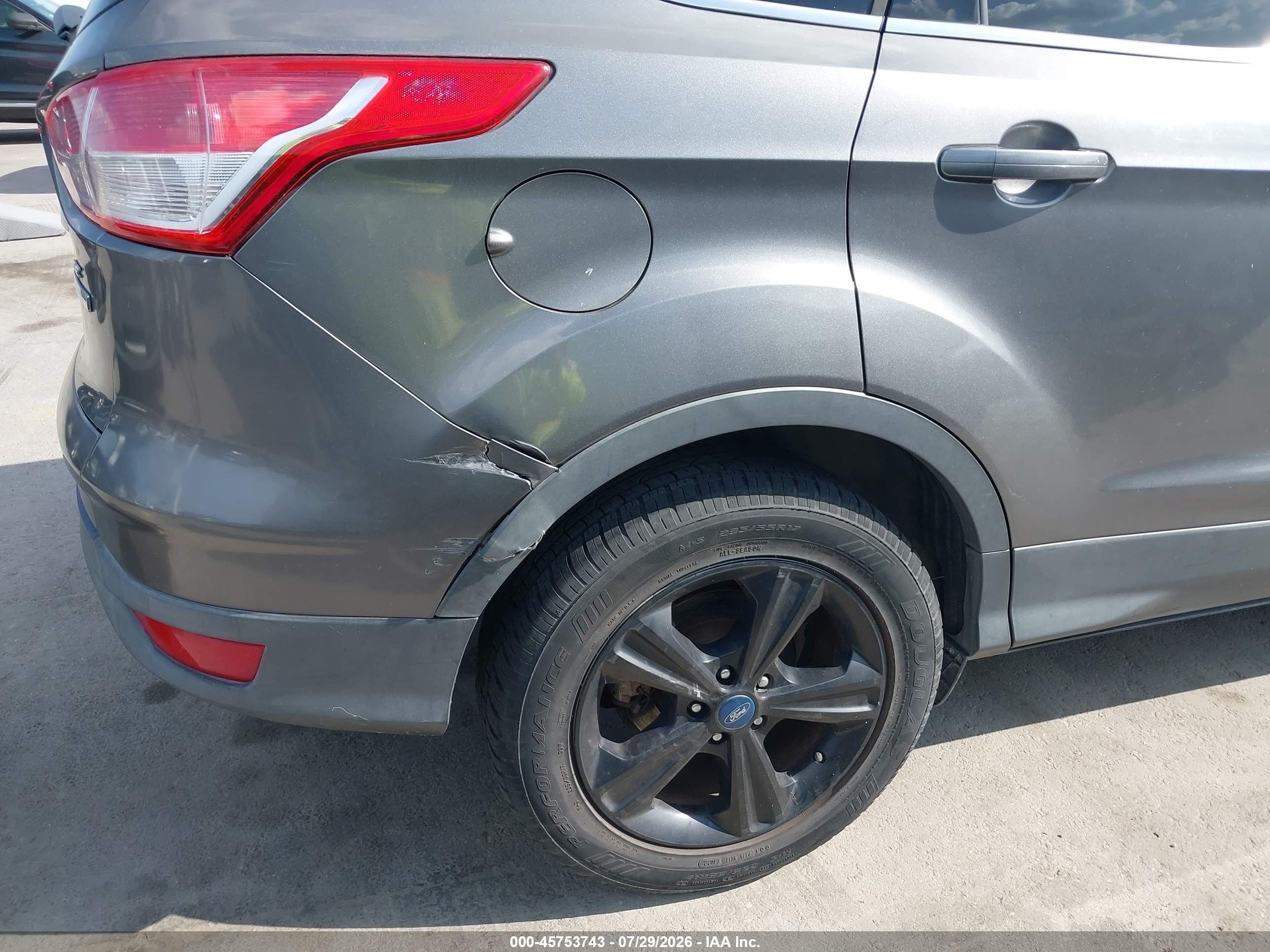 2013 Ford Escape Se Gray vin: 1FMCU0GX5DUB70630
