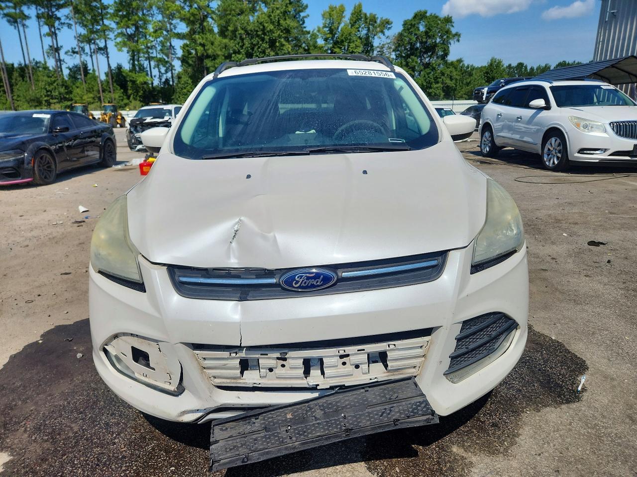 2013 Ford Escape Se White vin: 1FMCU0GX5DUB84074