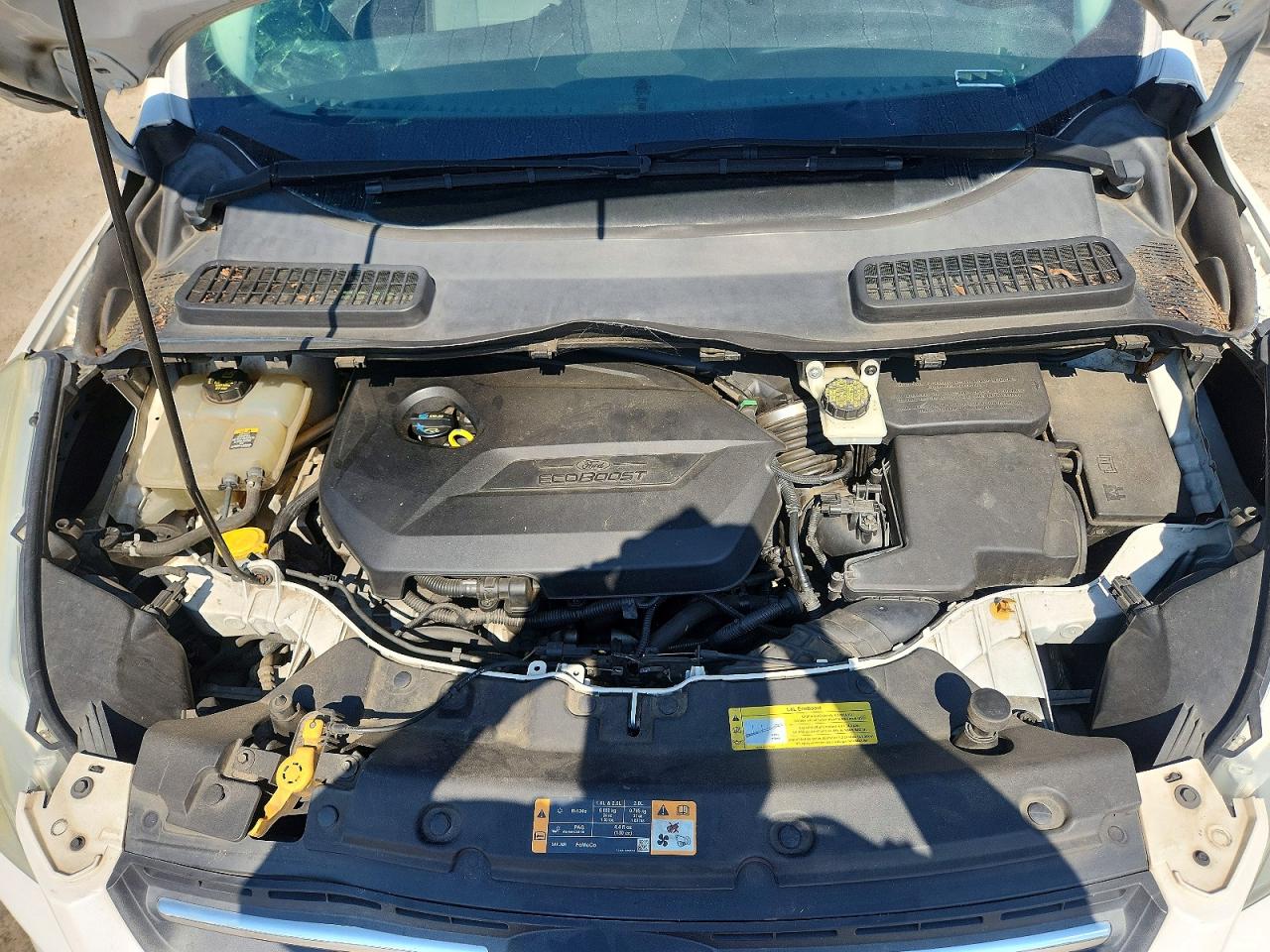 2013 Ford Escape Se White vin: 1FMCU0GX5DUB84074
