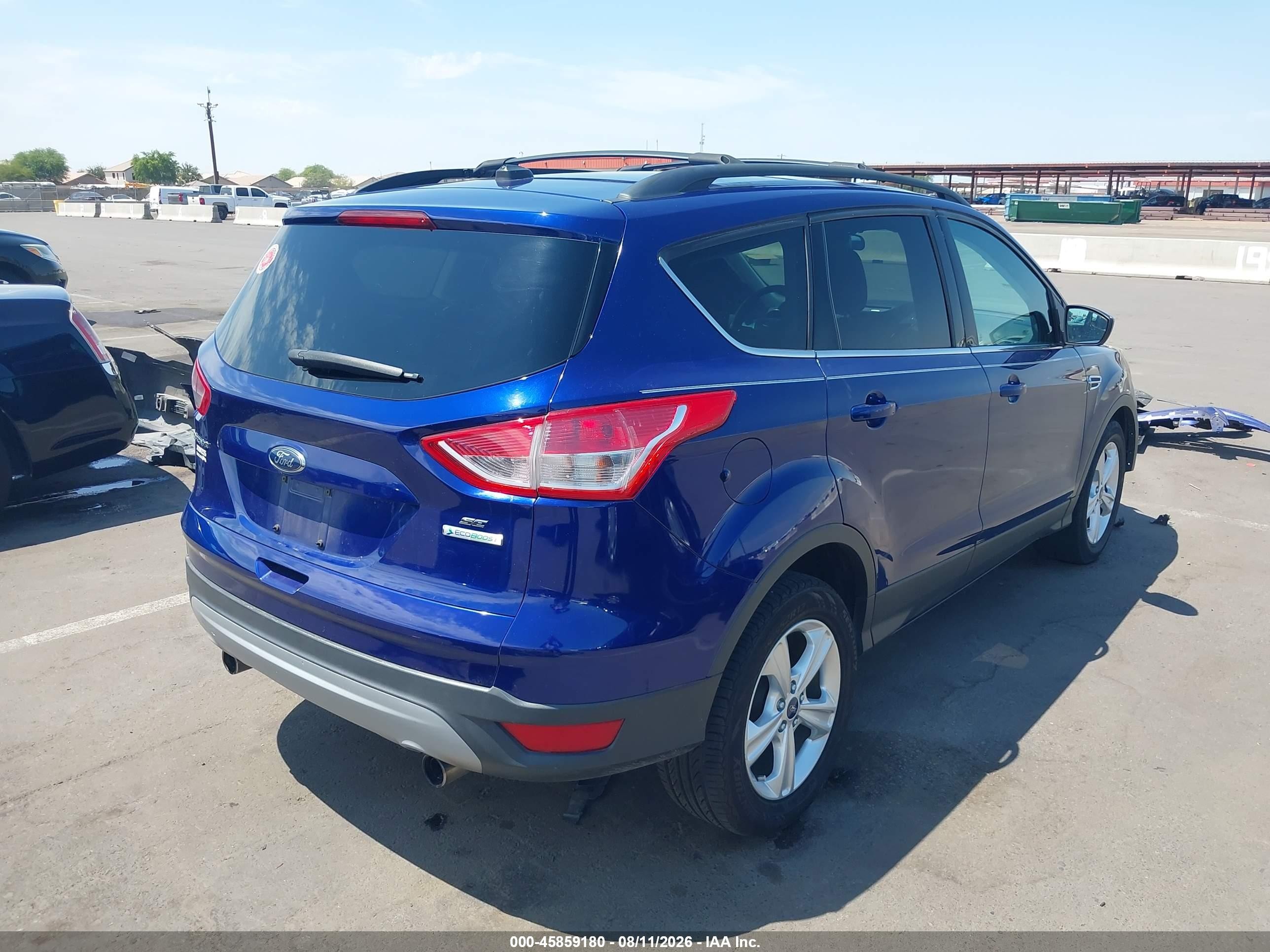 2013 Ford Escape Se Blue vin: 1FMCU0GX5DUB96872