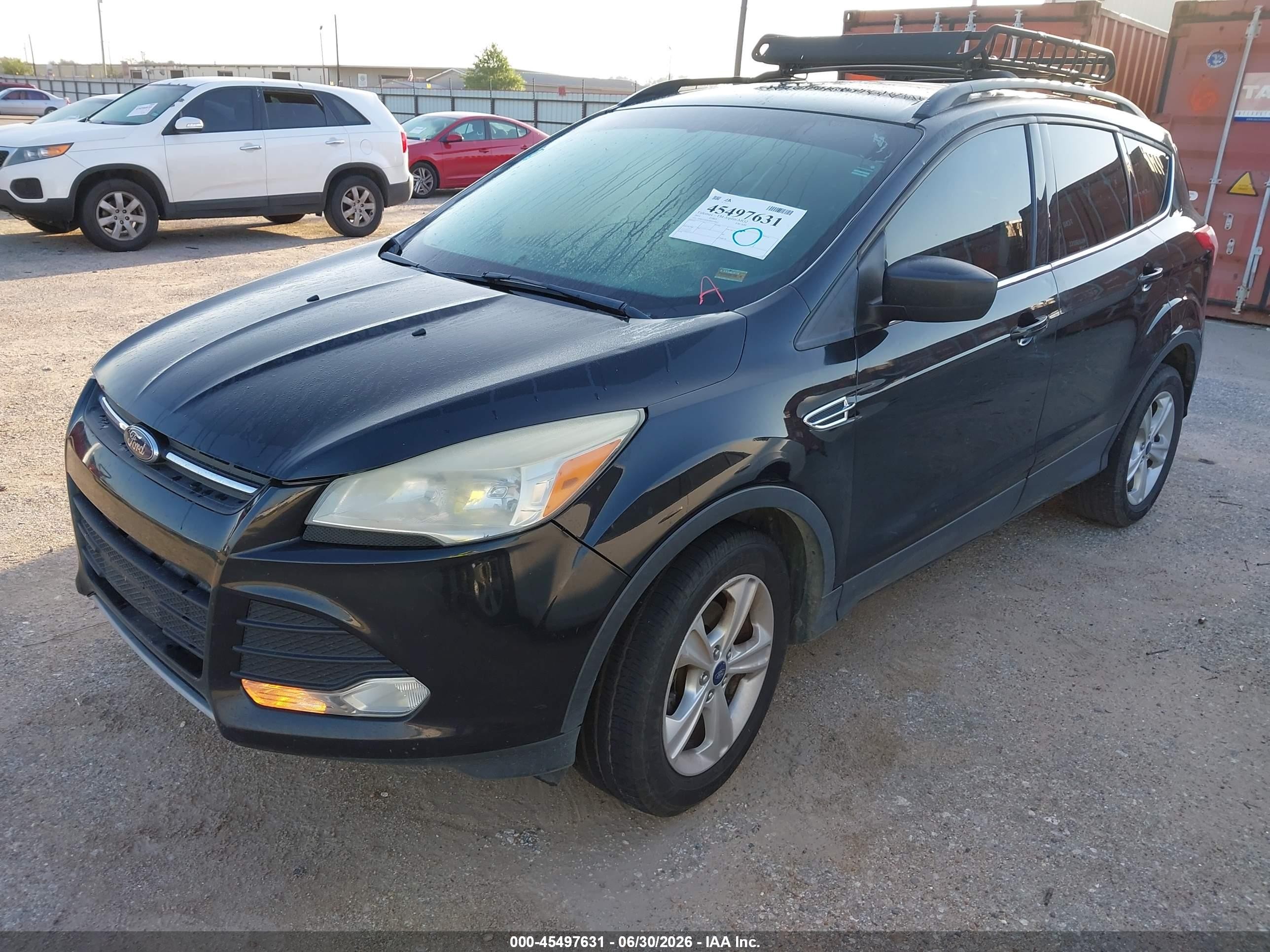 2013 Ford Escape Se Black vin: 1FMCU0GX5DUC54057