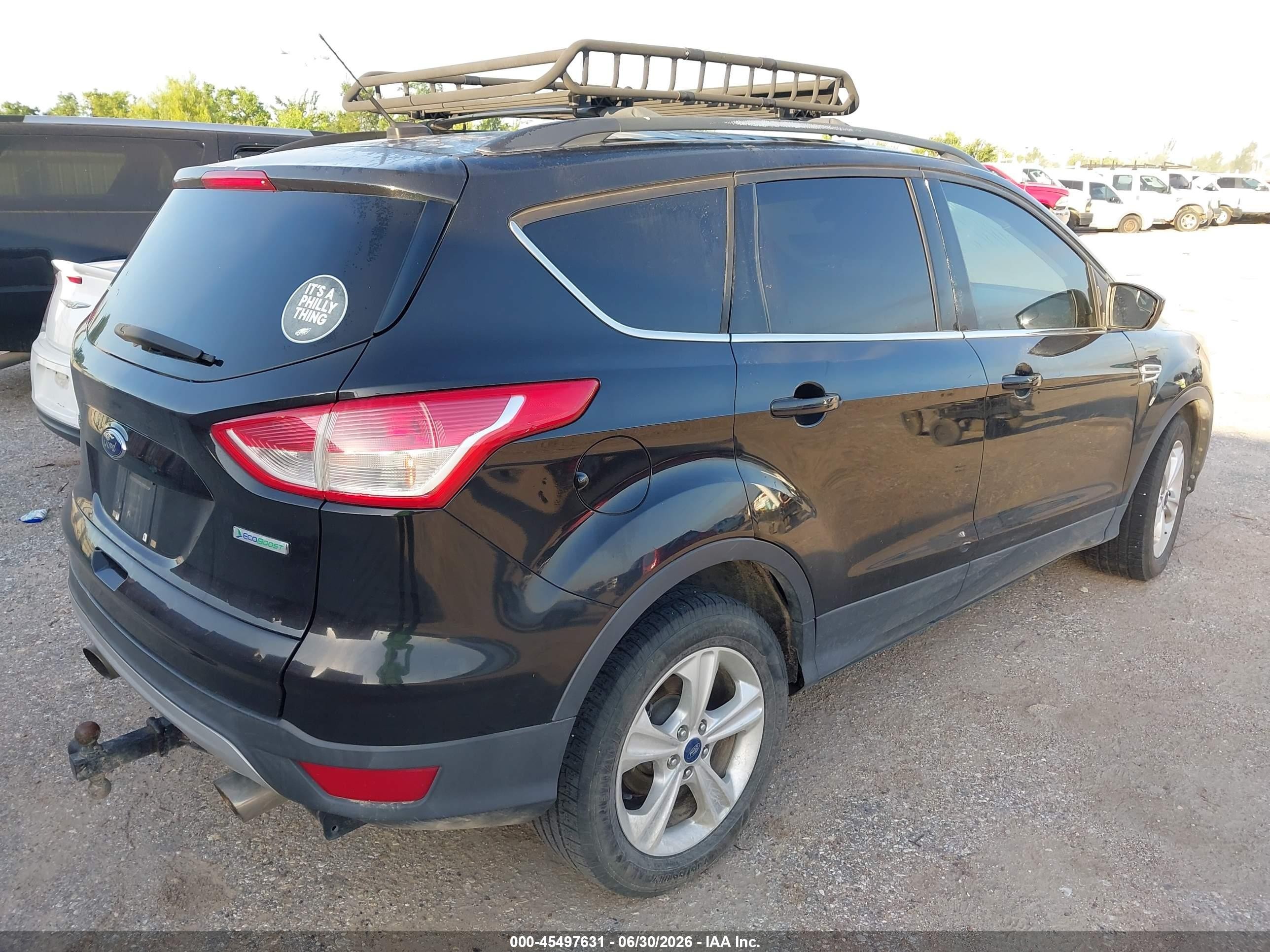 2013 Ford Escape Se Black vin: 1FMCU0GX5DUC54057