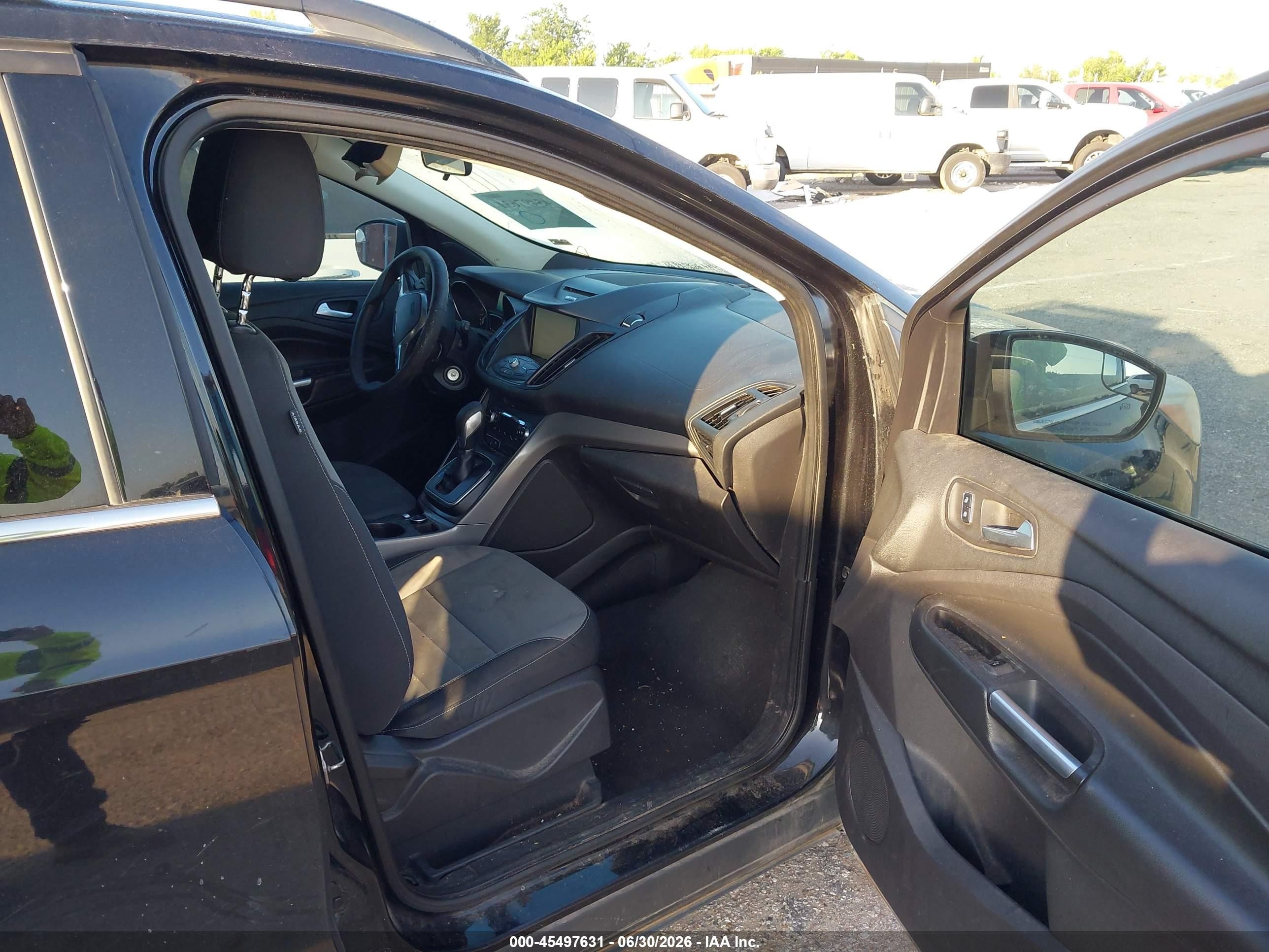 2013 Ford Escape Se Black vin: 1FMCU0GX5DUC54057