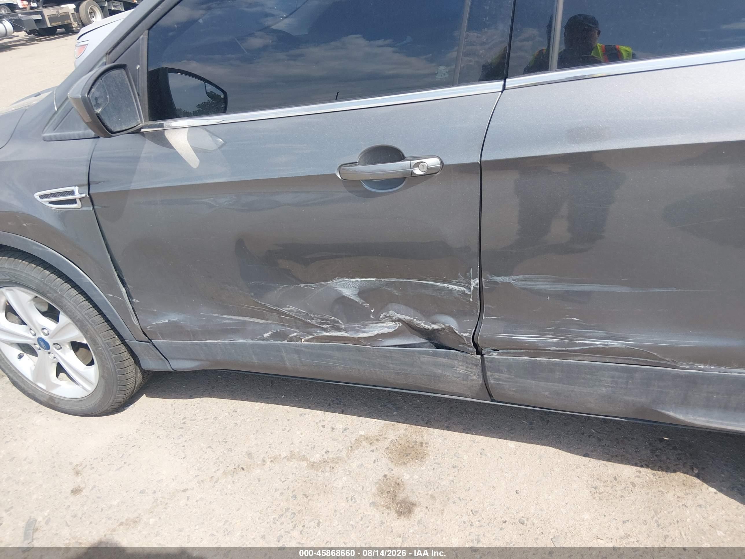 2013 Ford Escape Se Gray vin: 1FMCU0GX5DUC72414