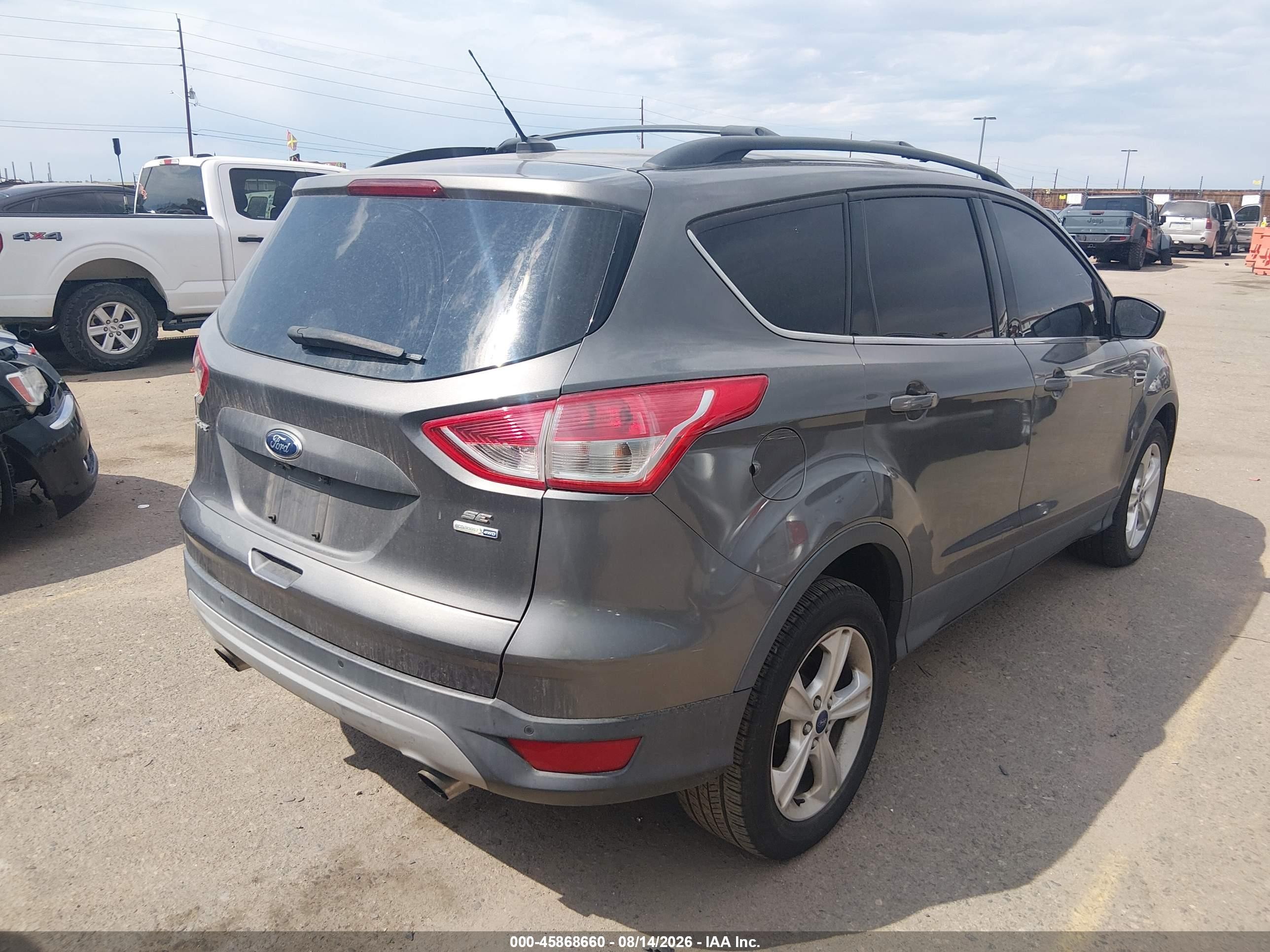 2013 Ford Escape Se Gray vin: 1FMCU0GX5DUC72414