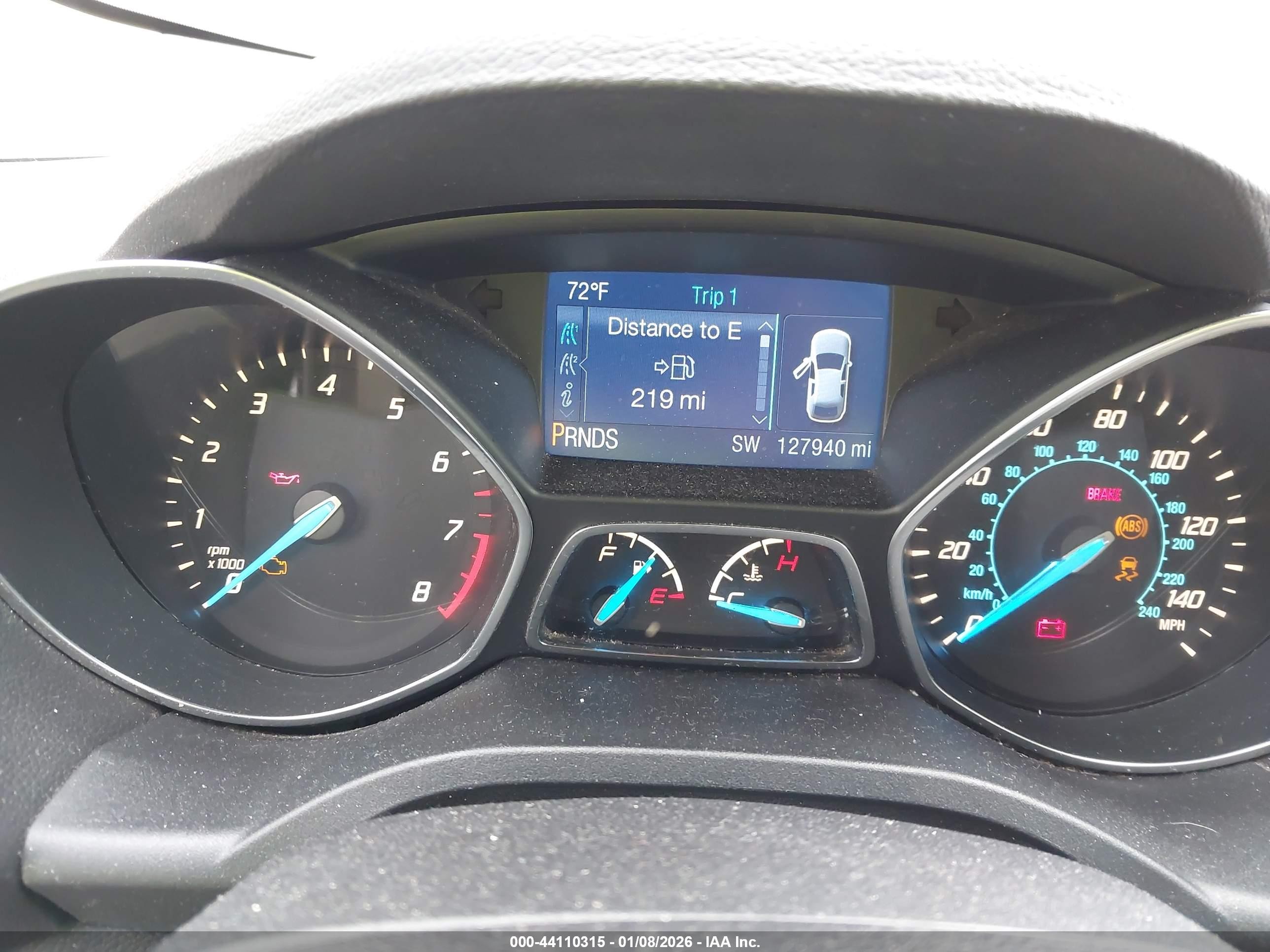 2013 Ford Escape Se White vin: 1FMCU0GX5DUC76110