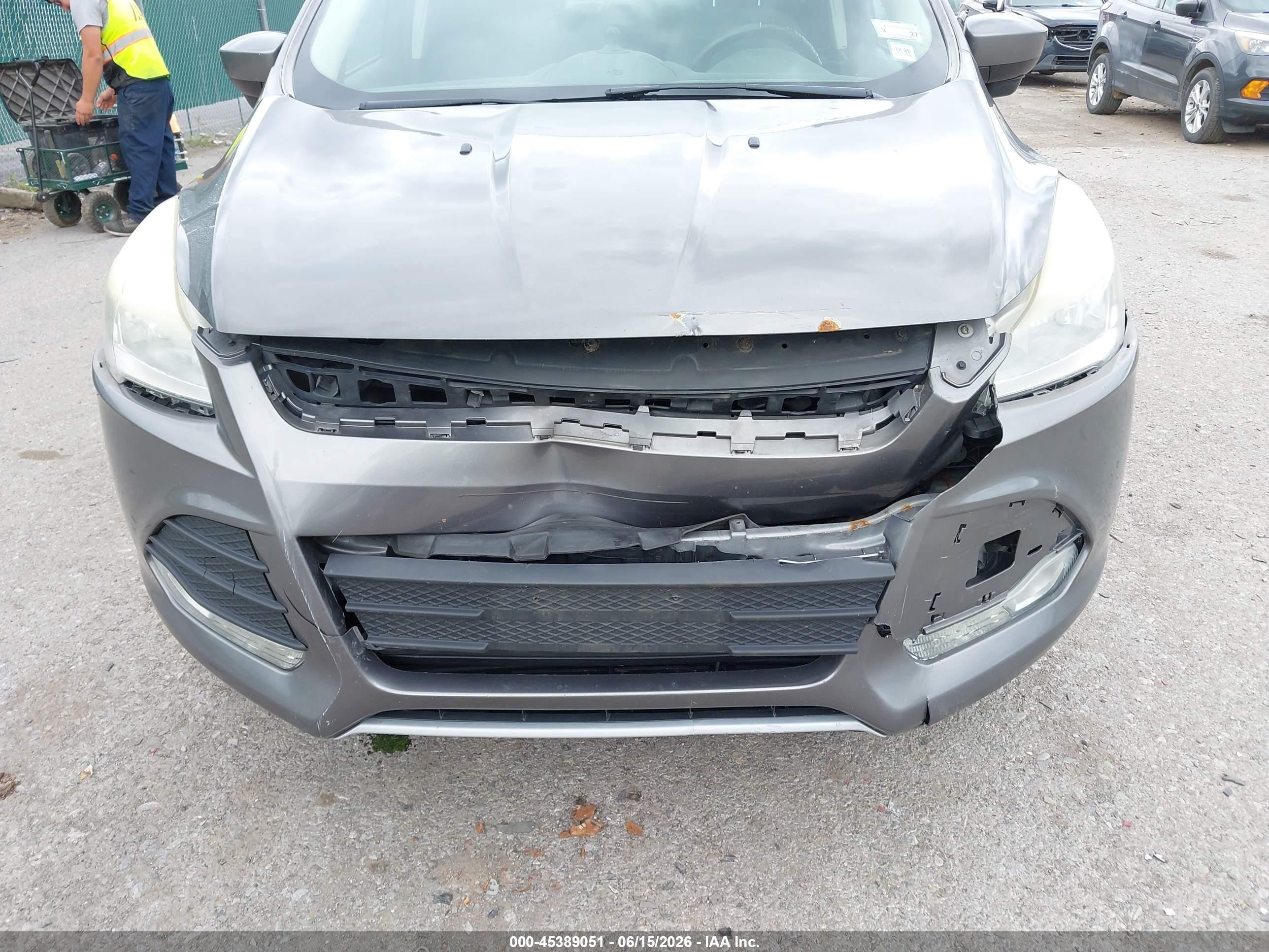 2013 Ford Escape Se Gray vin: 1FMCU0GX5DUD16590