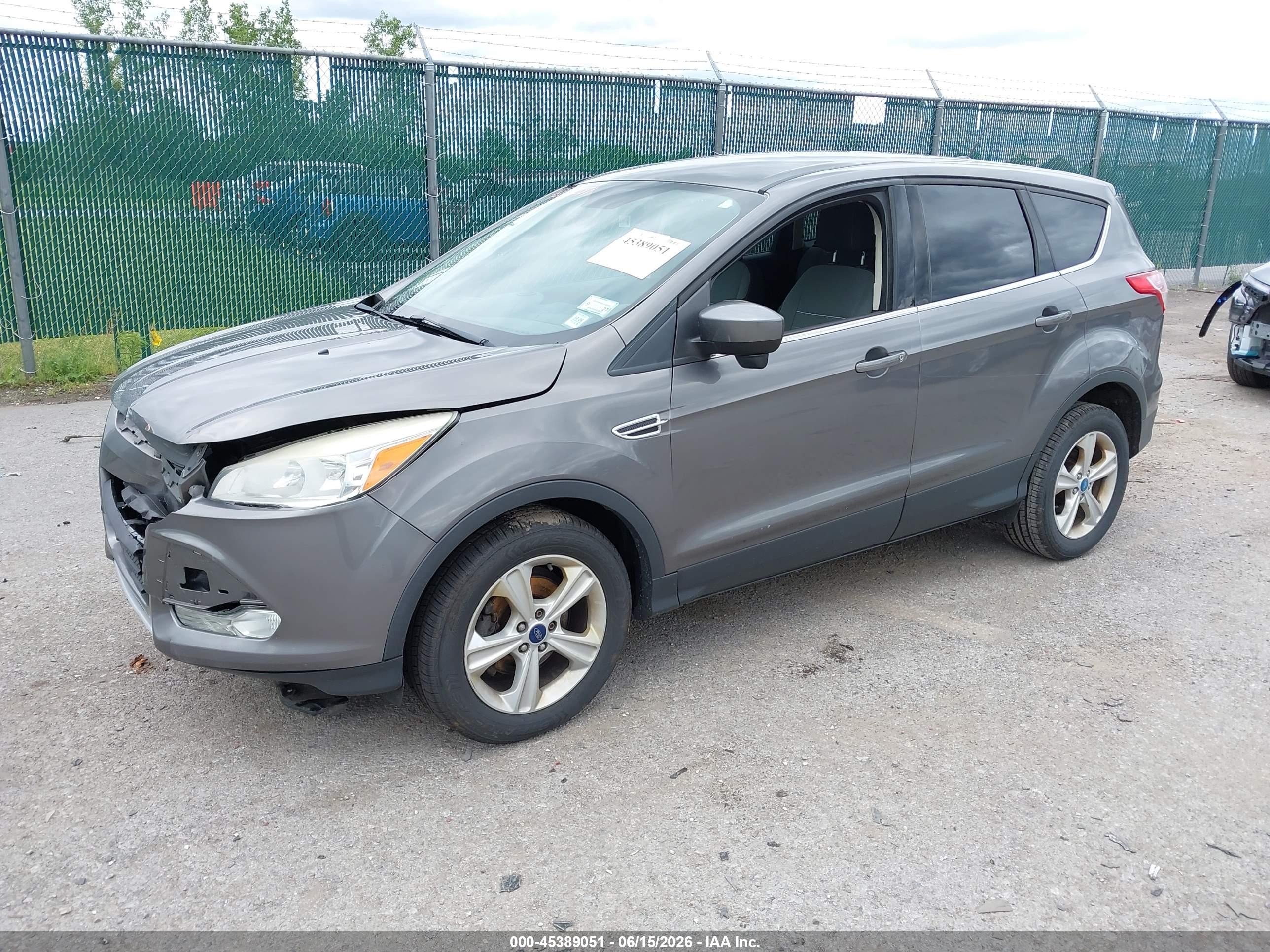 2013 Ford Escape Se Gray vin: 1FMCU0GX5DUD16590