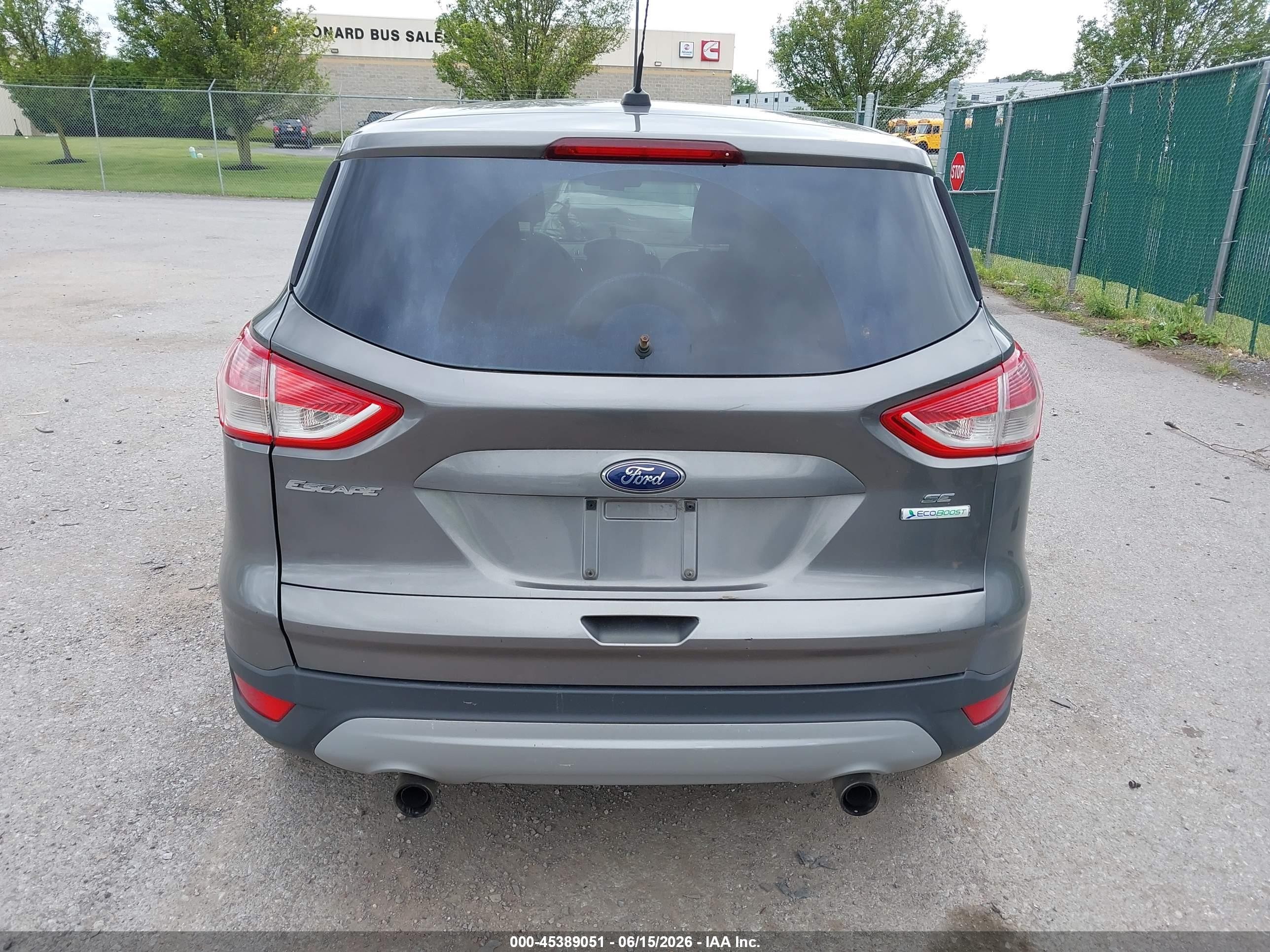 2013 Ford Escape Se Gray vin: 1FMCU0GX5DUD16590