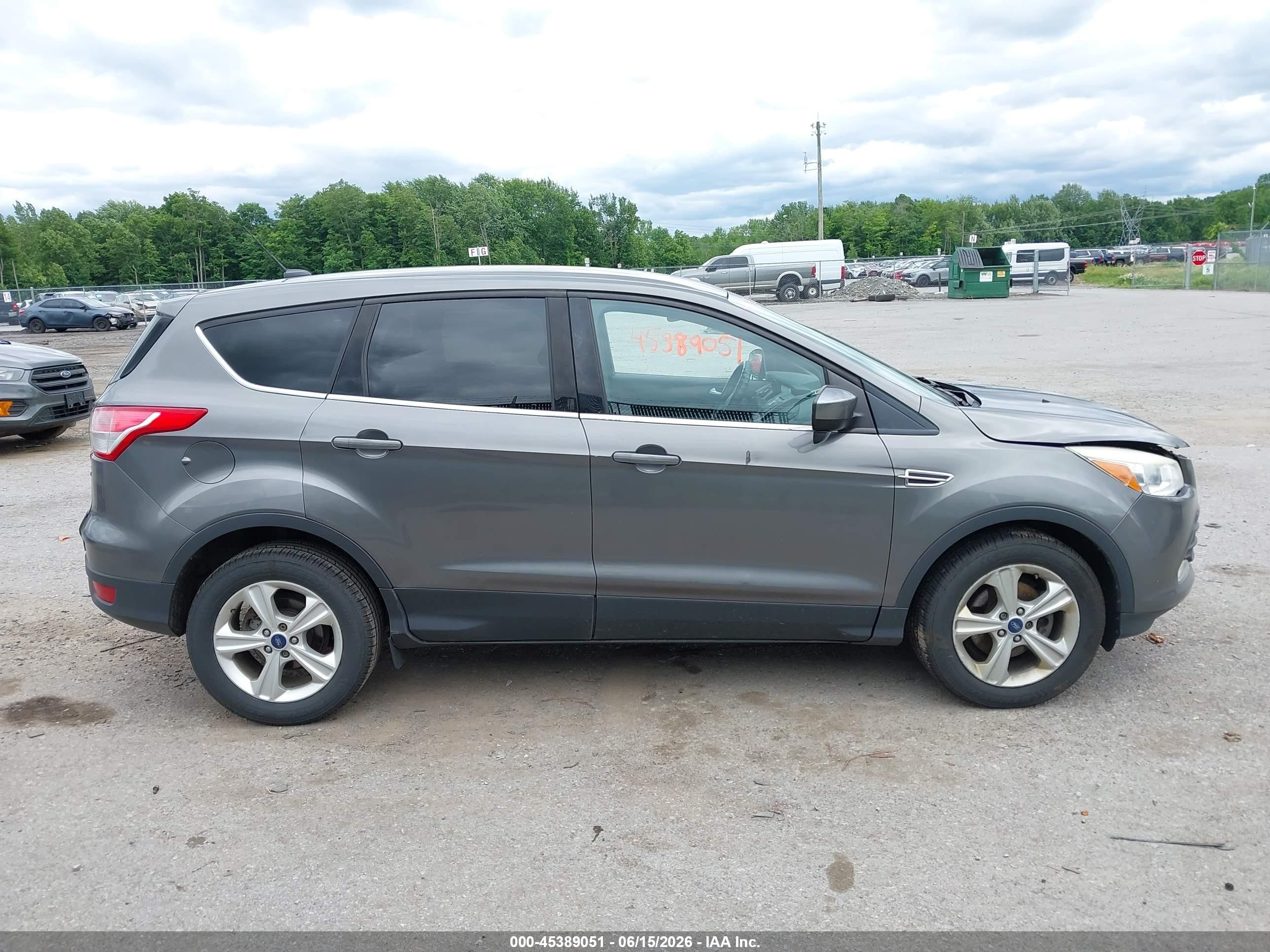 2013 Ford Escape Se Gray vin: 1FMCU0GX5DUD16590