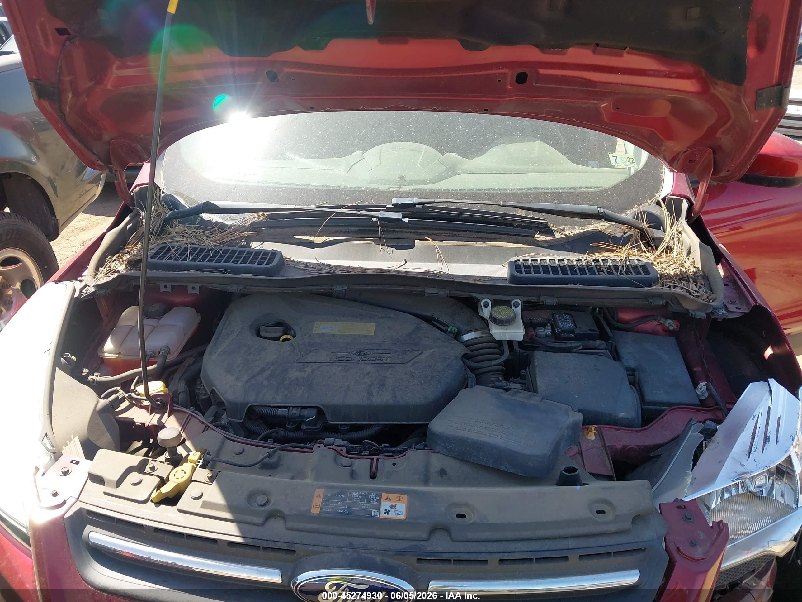 2013 Ford Escape Se Red vin: 1FMCU0GX5DUD33499