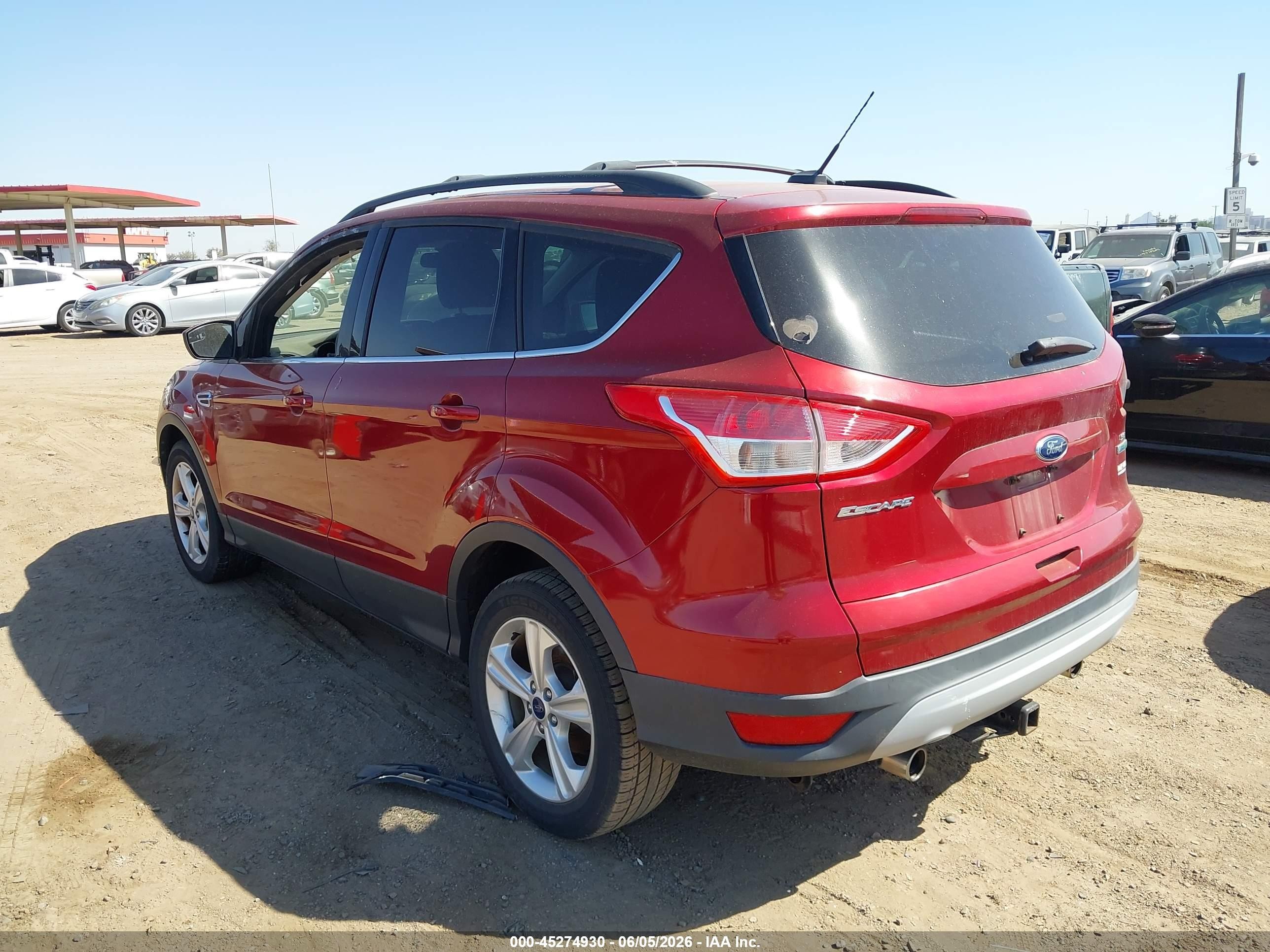 2013 Ford Escape Se Red vin: 1FMCU0GX5DUD33499