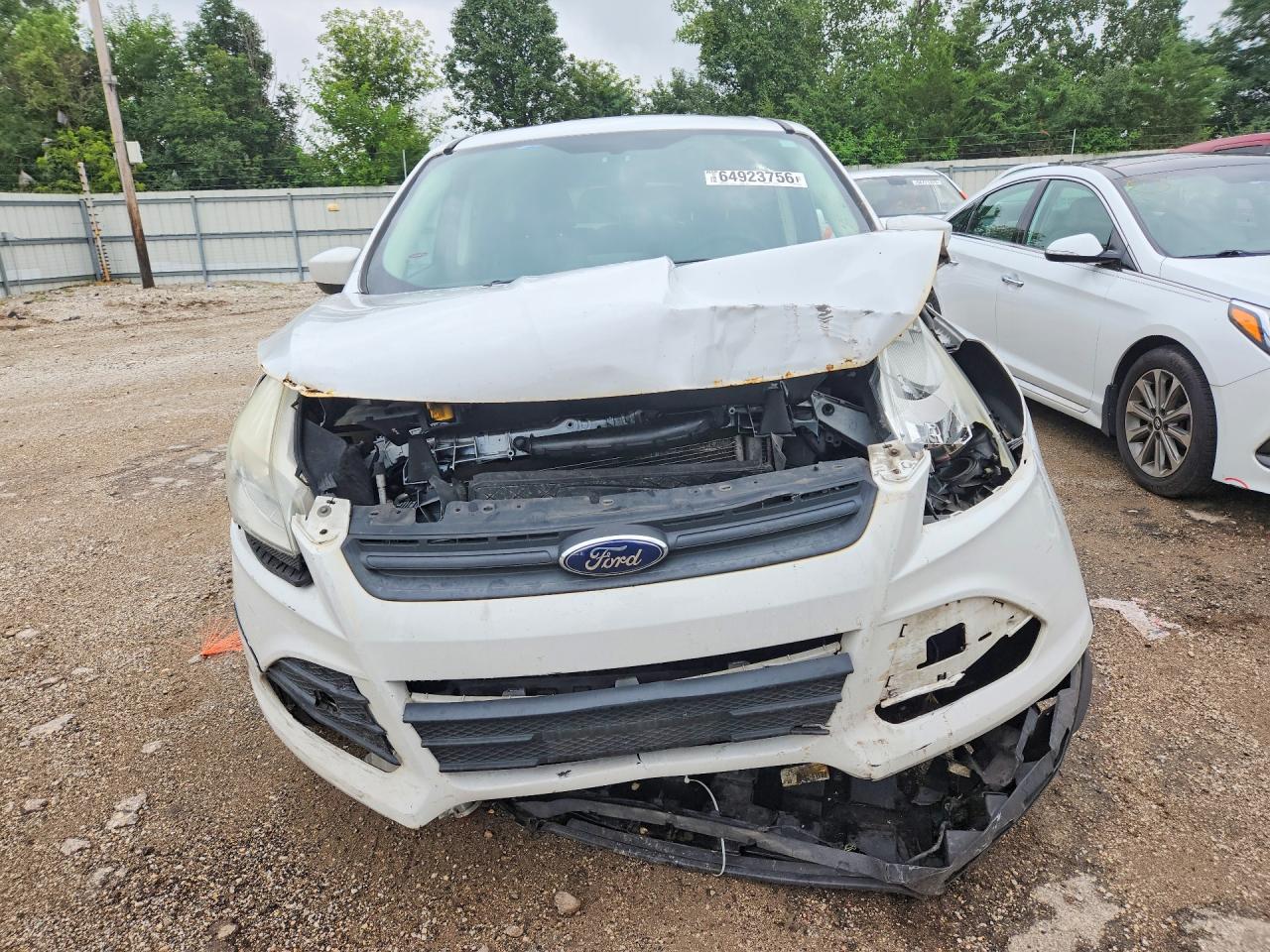 2013 Ford Escape Se White vin: 1FMCU0GX5DUD47659