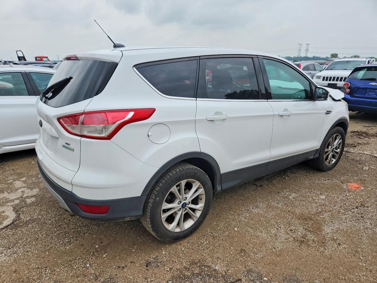 2013 Ford Escape Se White vin: 1FMCU0GX5DUD47659