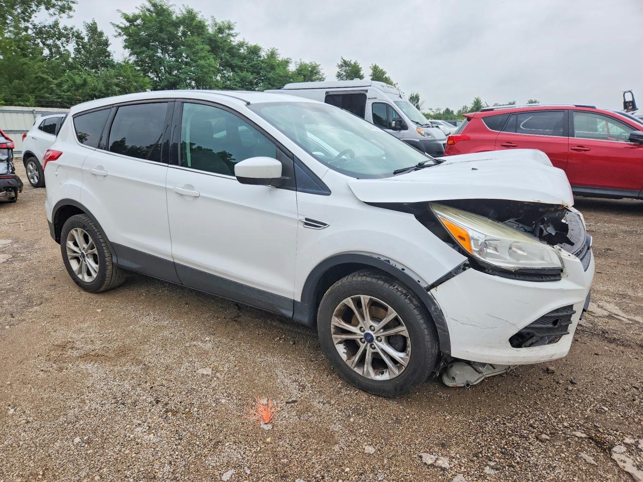 2013 Ford Escape Se White vin: 1FMCU0GX5DUD47659
