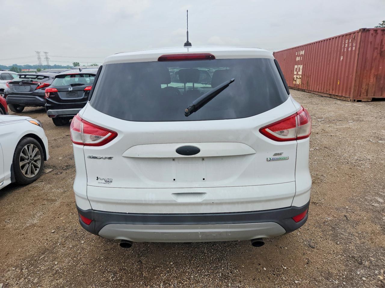 2013 Ford Escape Se White vin: 1FMCU0GX5DUD47659
