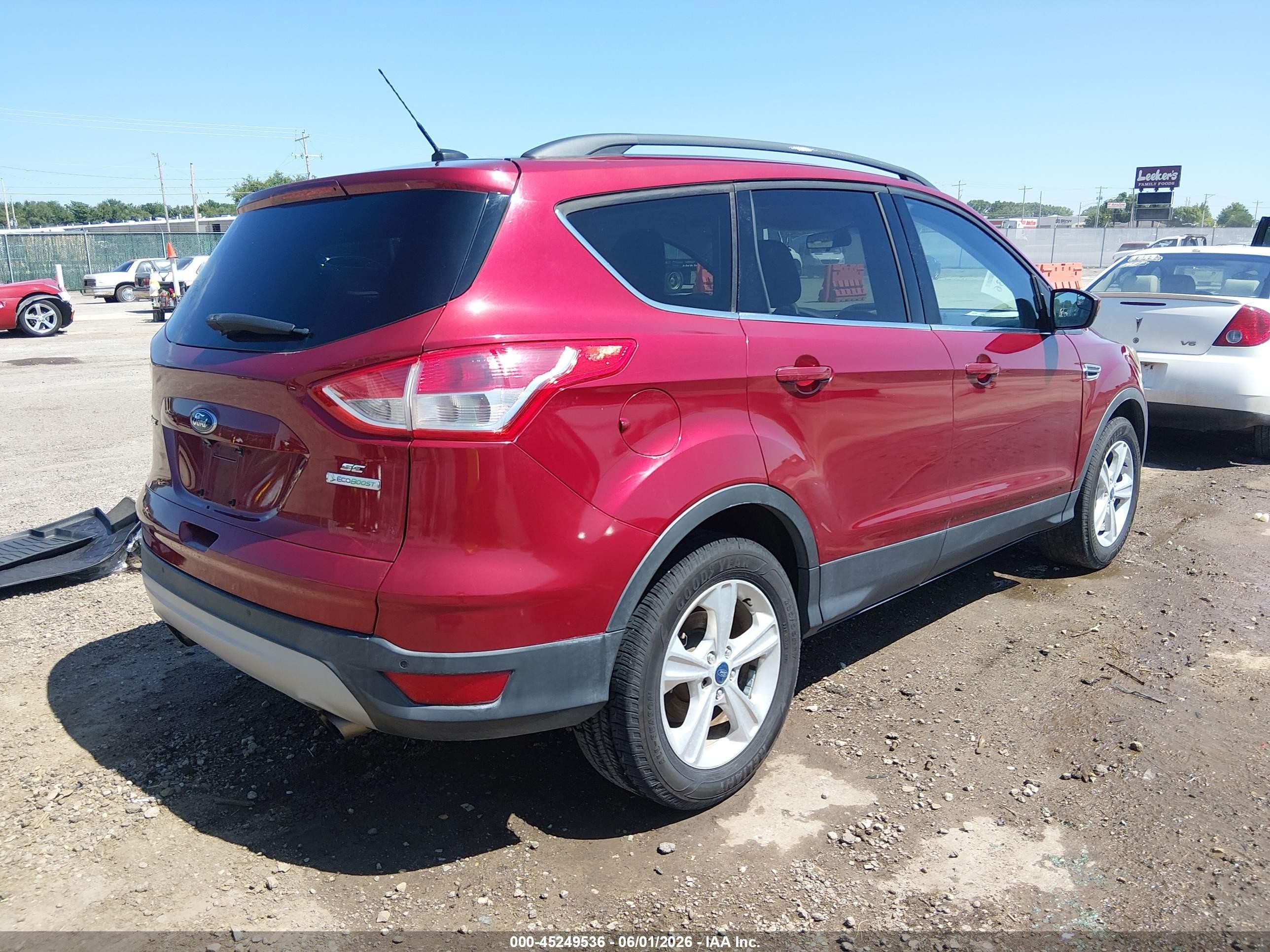 2014 Ford Escape Se Red vin: 1FMCU0GX5EUA27291