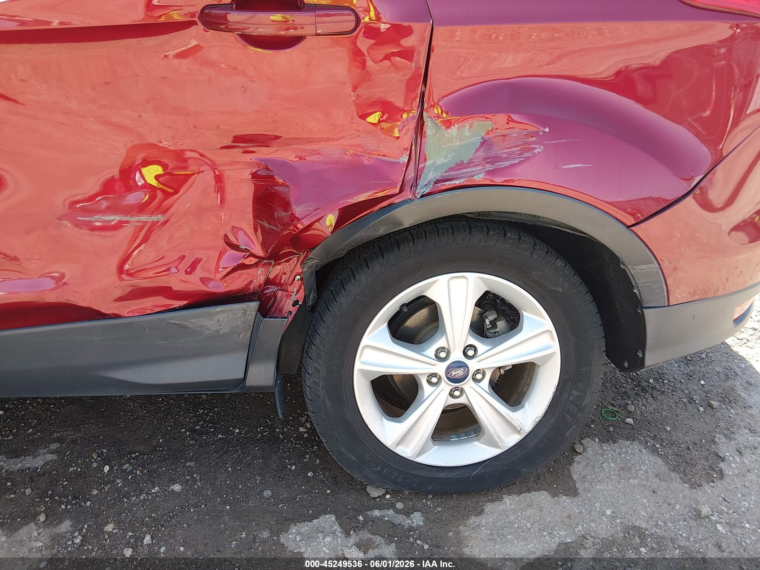 2014 Ford Escape Se Red vin: 1FMCU0GX5EUA27291