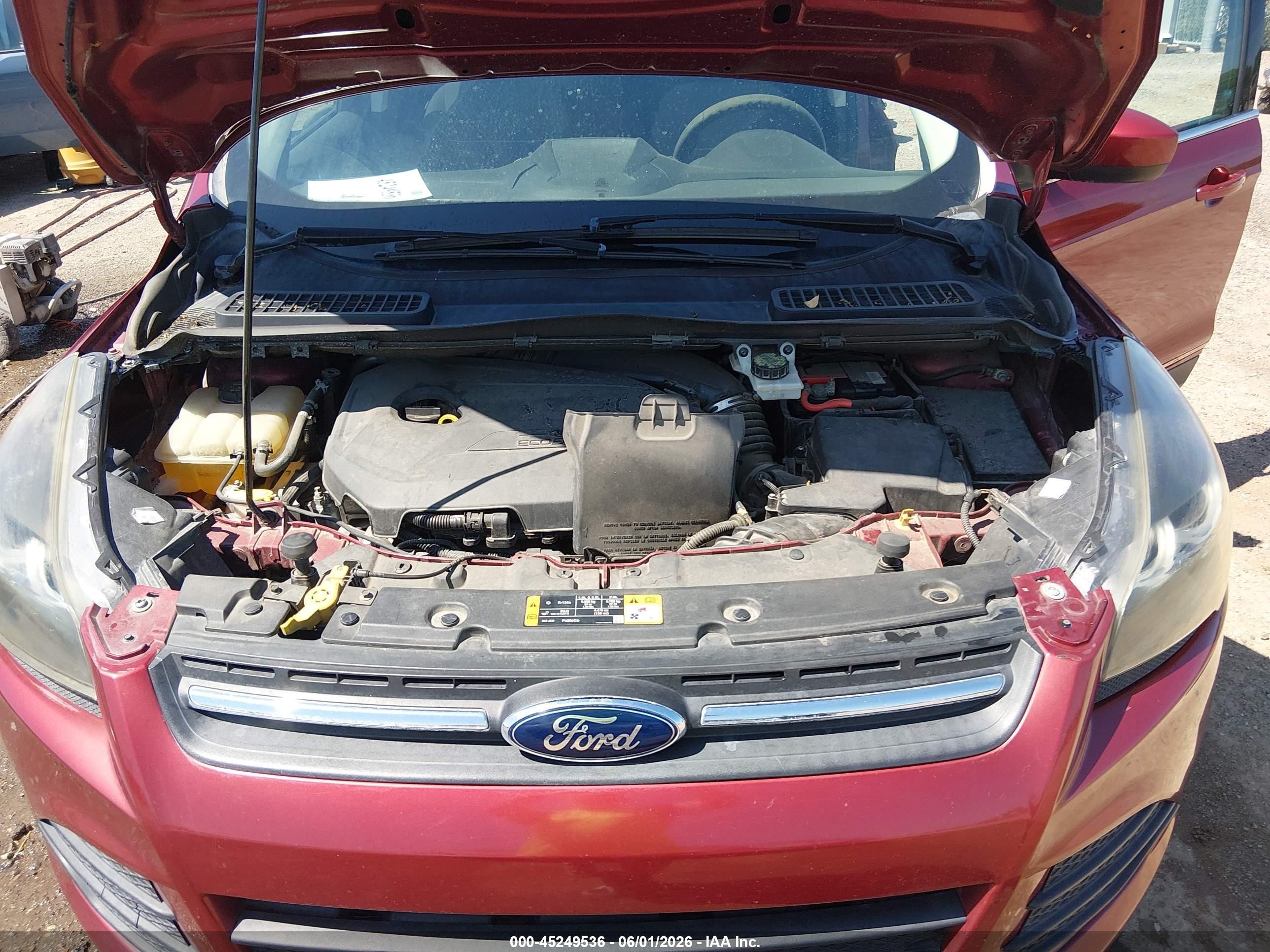 2014 Ford Escape Se Red vin: 1FMCU0GX5EUA27291