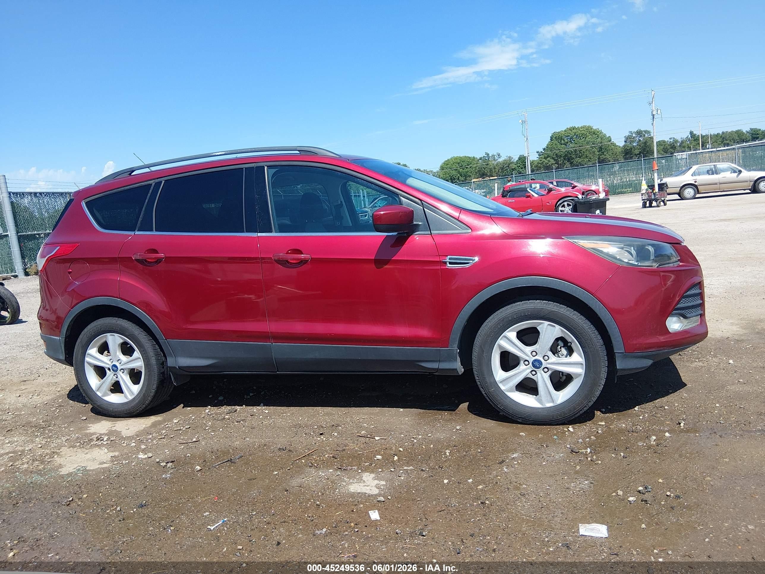 2014 Ford Escape Se Red vin: 1FMCU0GX5EUA27291