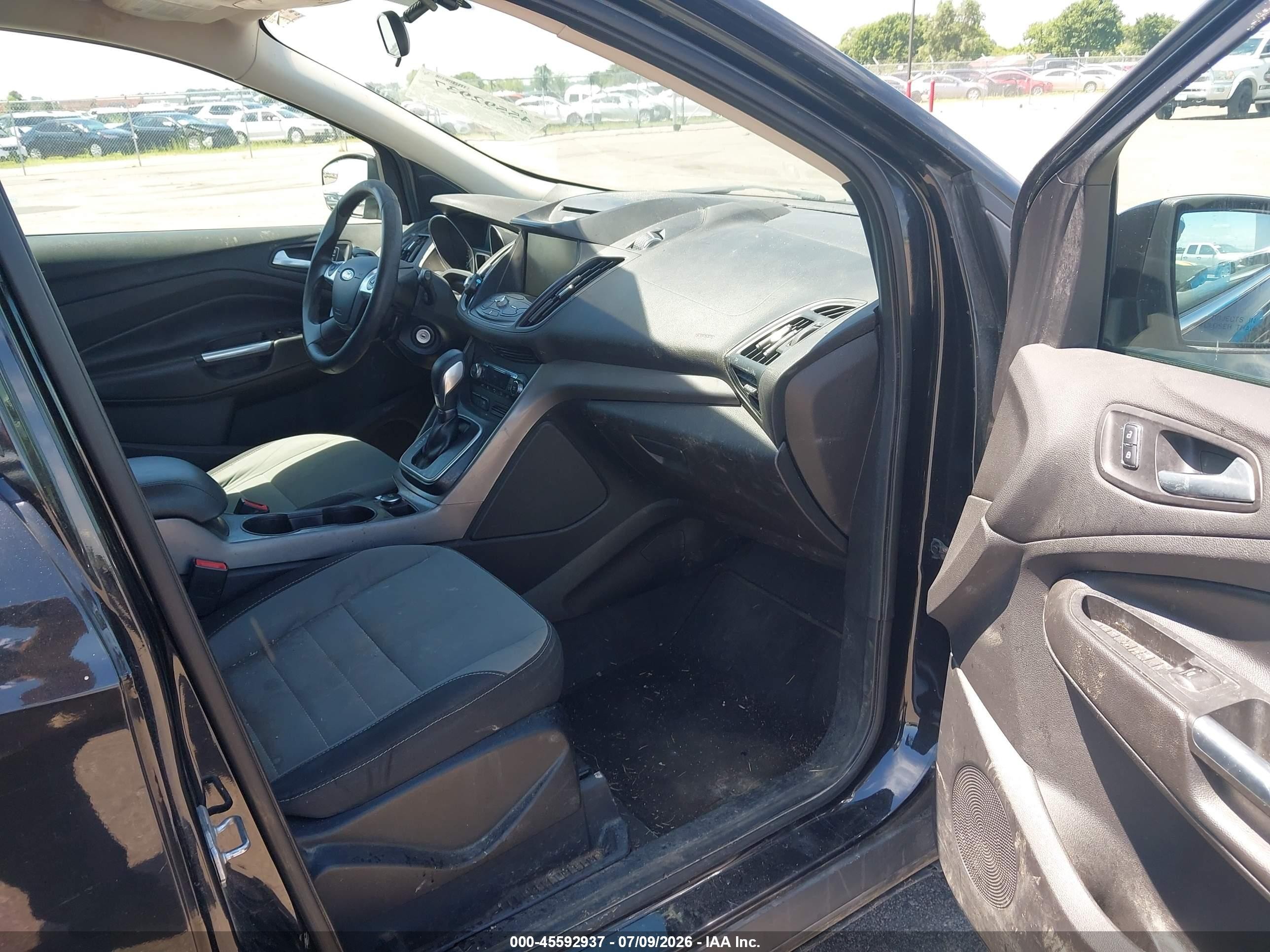 2014 Ford Escape Se Black vin: 1FMCU0GX5EUA28831